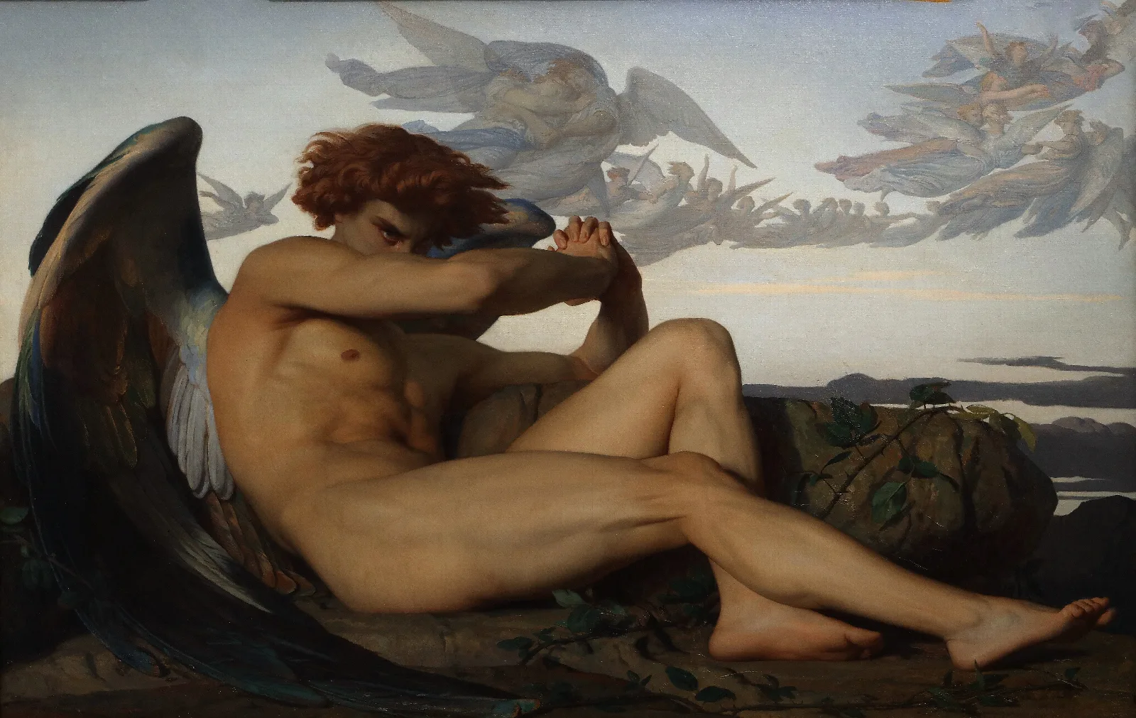 Fallen Angel 2 Wall Art by Alexandre Cabanel - Canvas Print