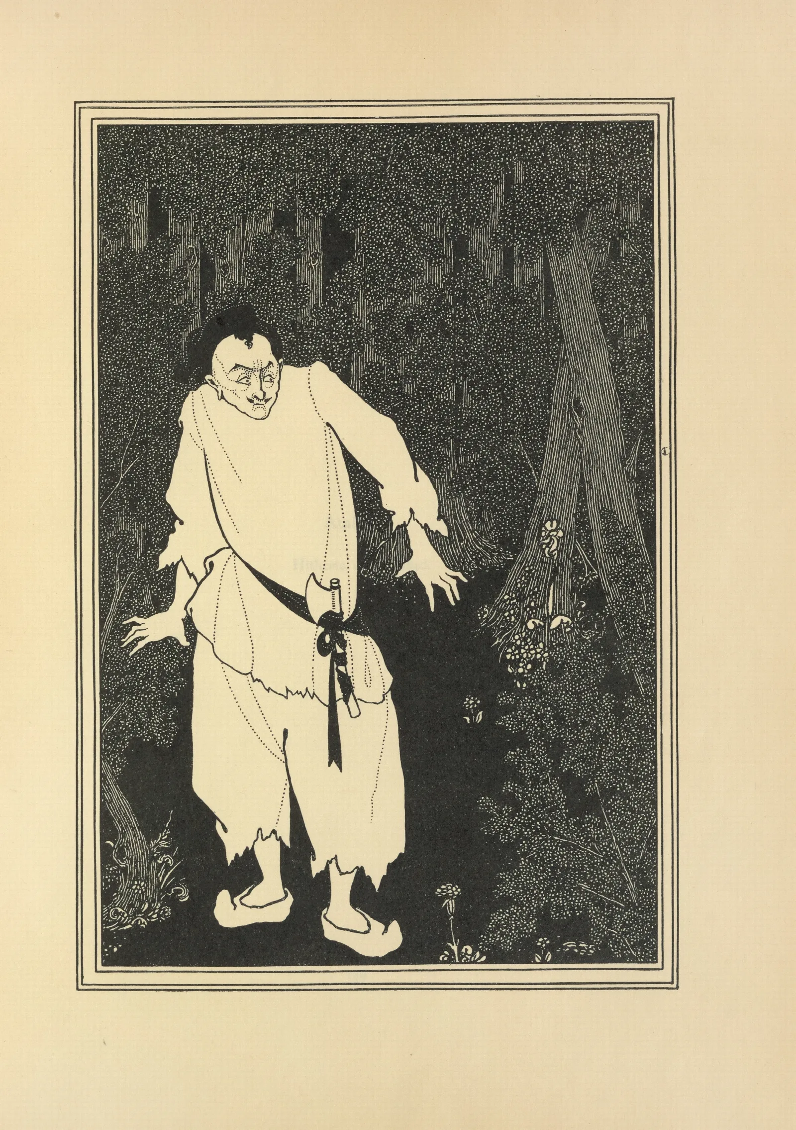 Ali Baba In The Wood Wall Art by Aubrey Vincent Beardsley - Canvas Print