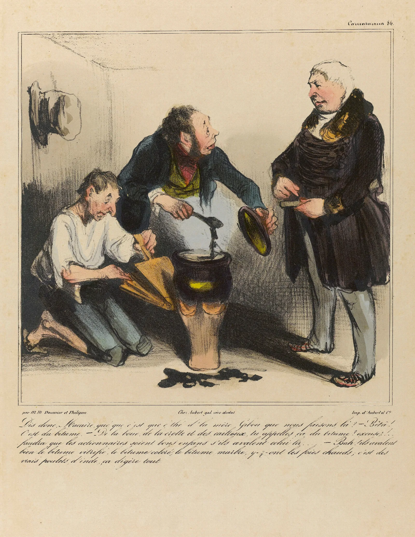 Dis Donc Macaire Que Que Cest Que Cthe Dla Mere Gibou Que Nous Faisons La Wall Art by Honoré Daumier - Canvas Print
