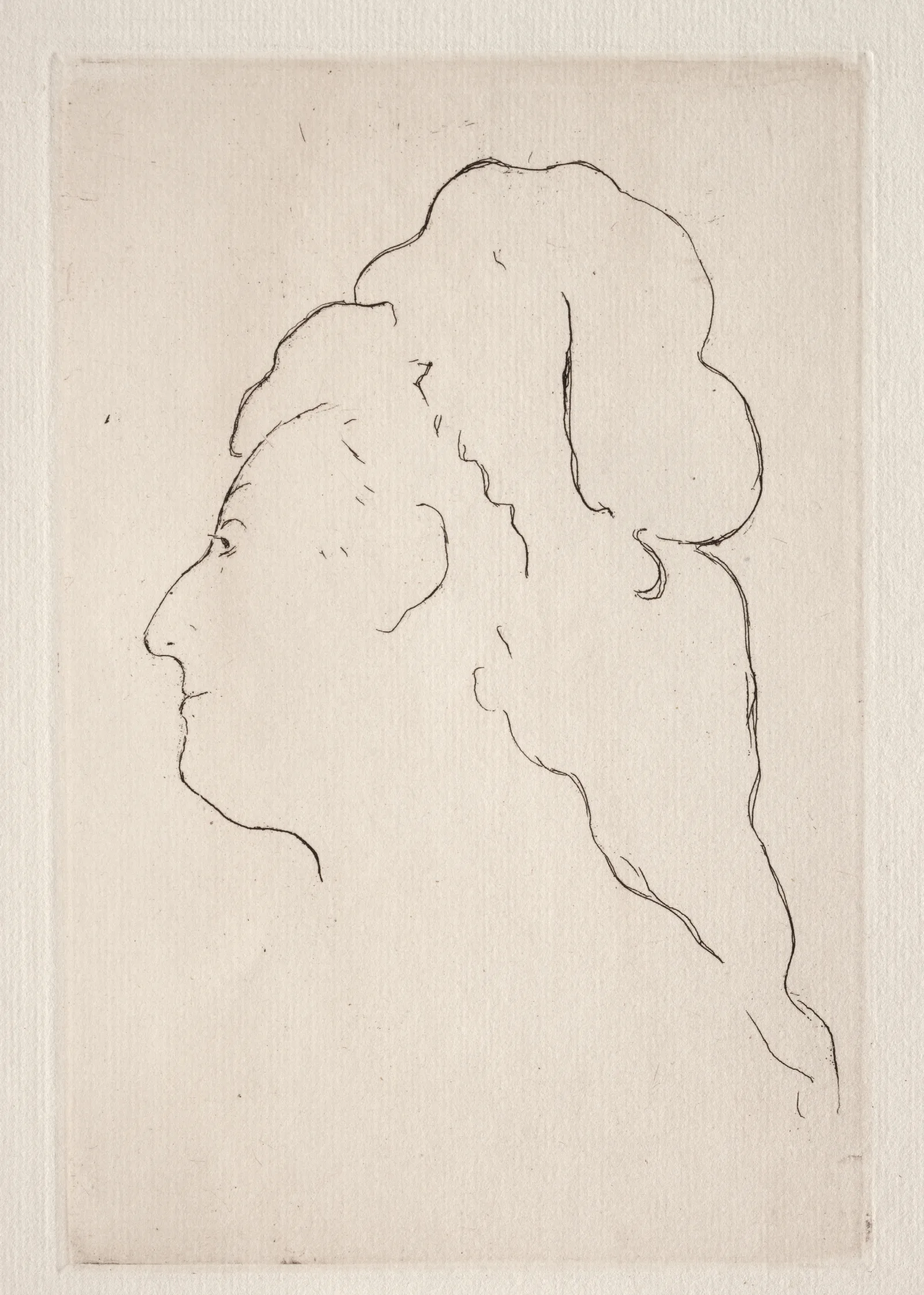 Profile Of Eva Gonzales Turned To The Left 2 Wall Art by Édouard Manet - Canvas Print
