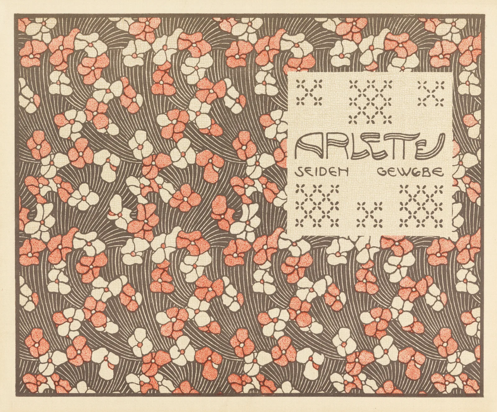 Arlette Seiden Gewebe Arlette Woven Silk Wall Art by Koloman Moser - Canvas Print