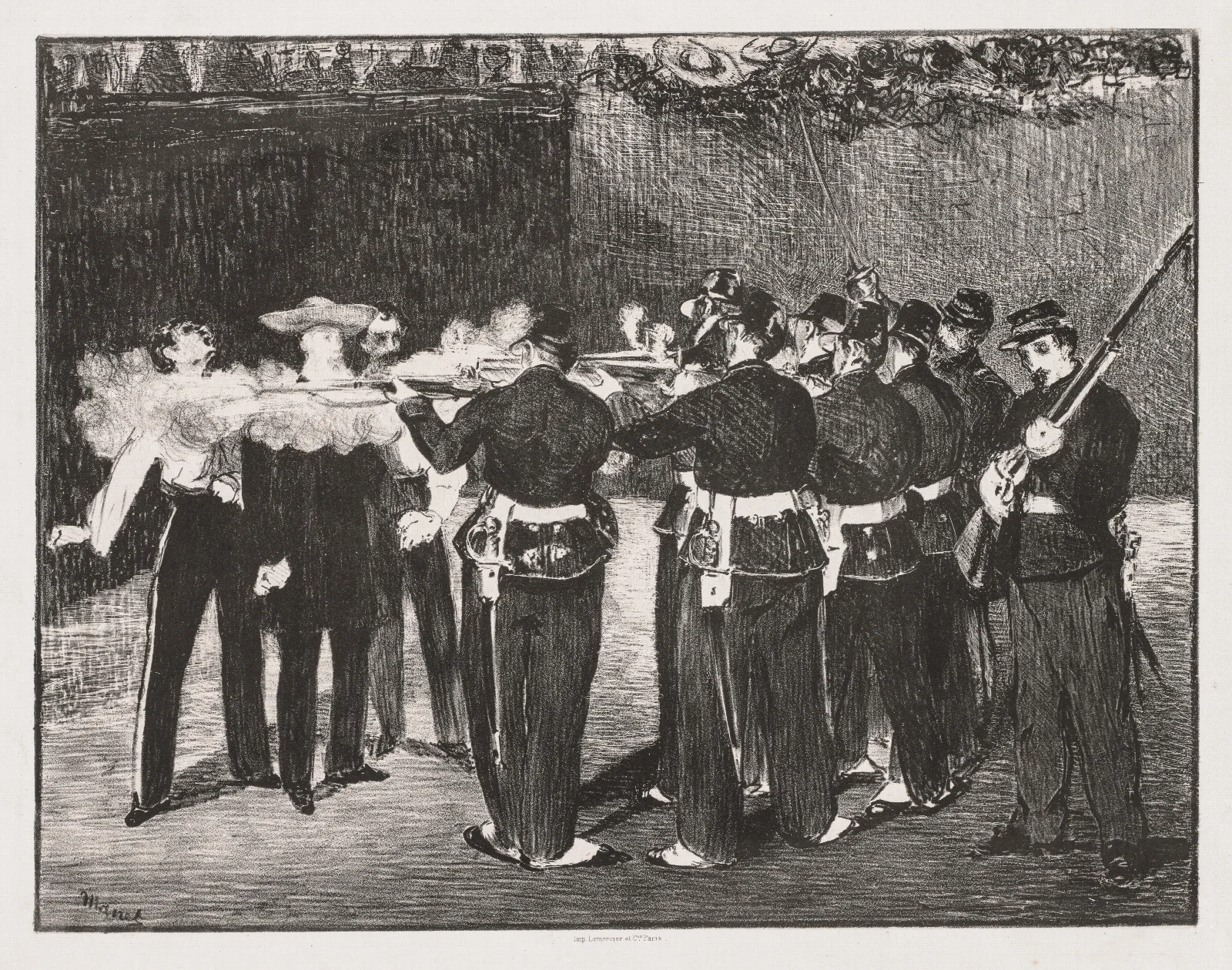 The Execution Of Emperor Maximilian 2 Wall Art by Édouard Manet - Canvas Print