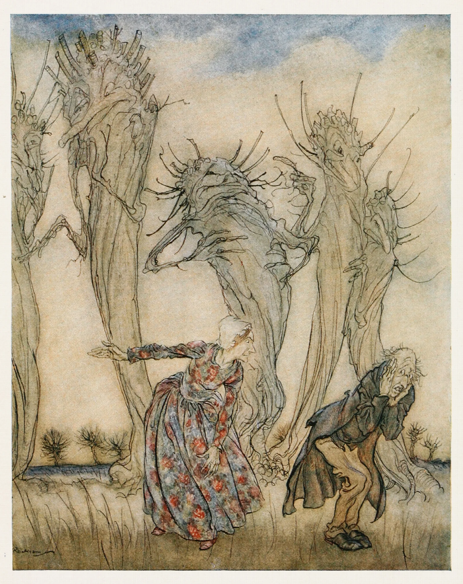 And That Is The Story Of Mr And Mrs Vinegar Wall Art by Arthur Rackham - Canvas Print