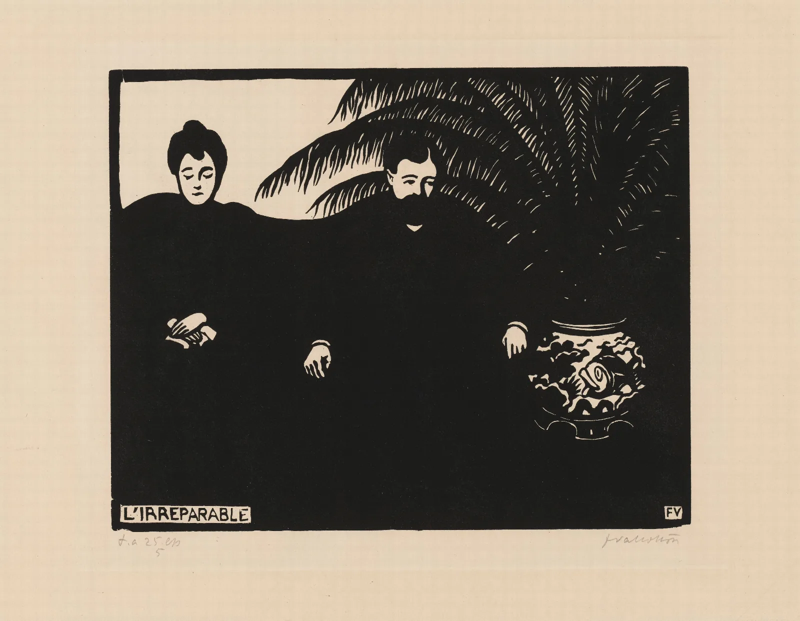 The Irreparable Lirreparable Wall Art by Félix Vallotton - Canvas Print