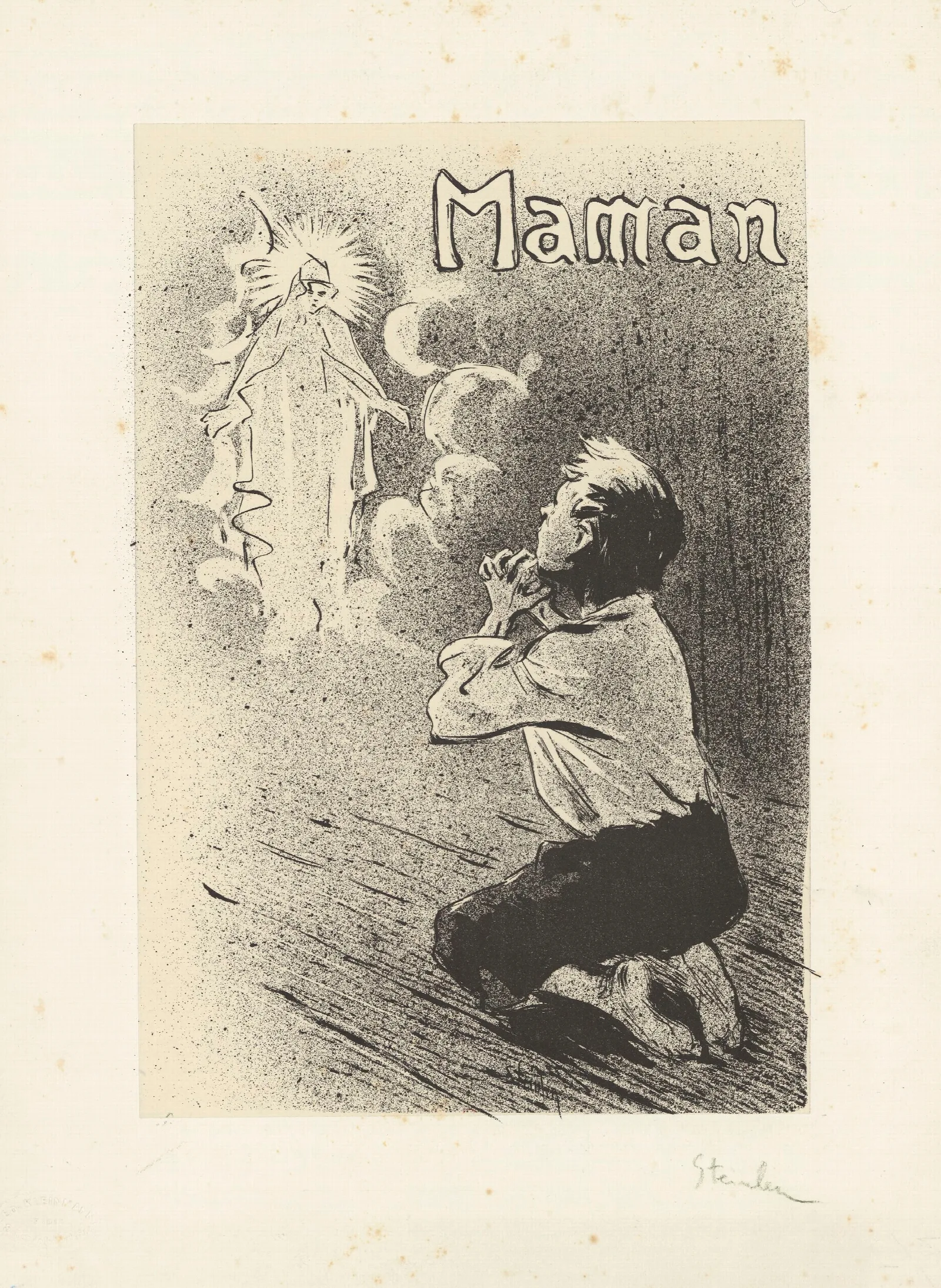 Maman 2 Wall Art by Théophile Alexandre Steinlen - Canvas Print