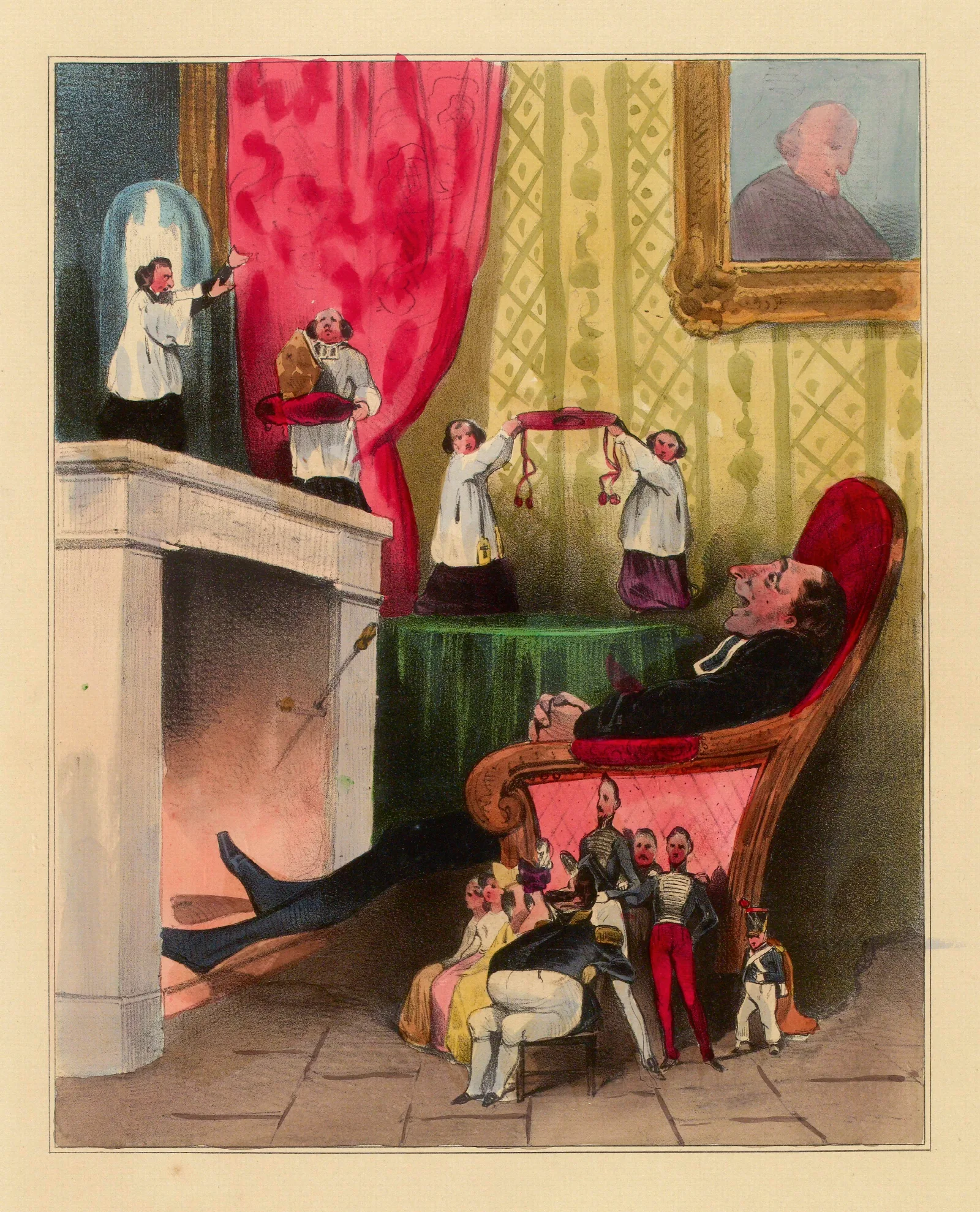 Le Predicateur Wall Art by Honoré Daumier - Canvas Print