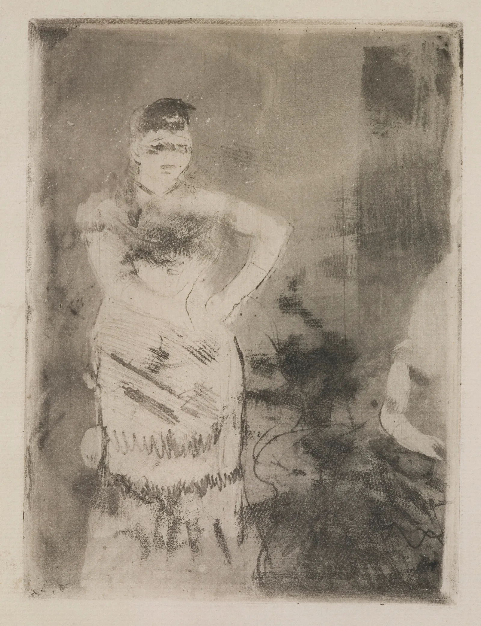 A Singer Wall Art by Edgar Degas - Canvas Print
