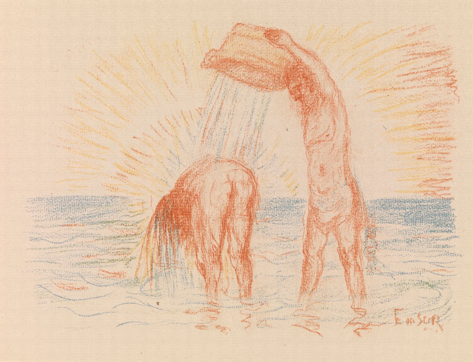 The Baptism Of Christ 45 Wall Art by James Ensor - Canvas Print