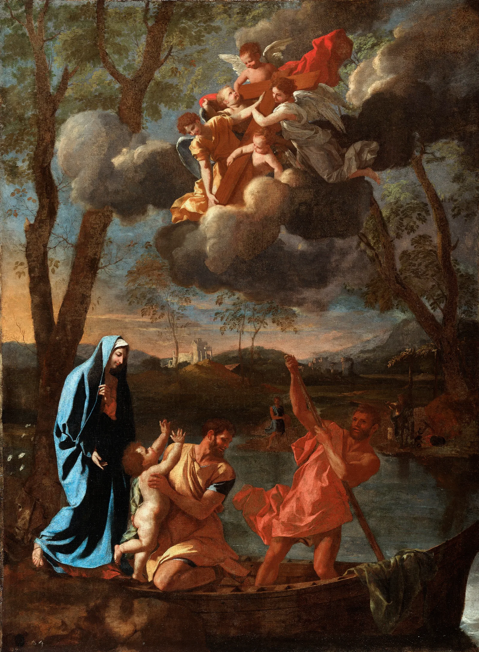 The Return Of The Holy Family To Nazareth Wall Art by Nicolas Poussin - Canvas Print