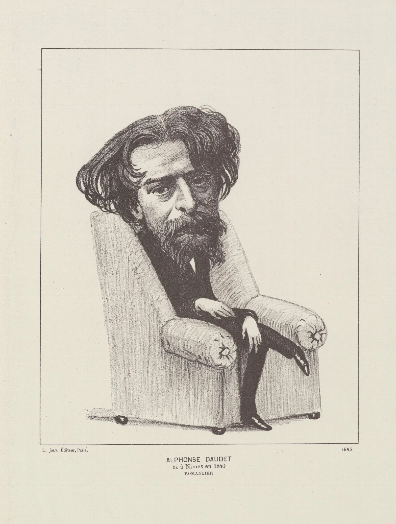 Alphonse Daudet 4 Wall Art by Félix Vallotton - Canvas Print