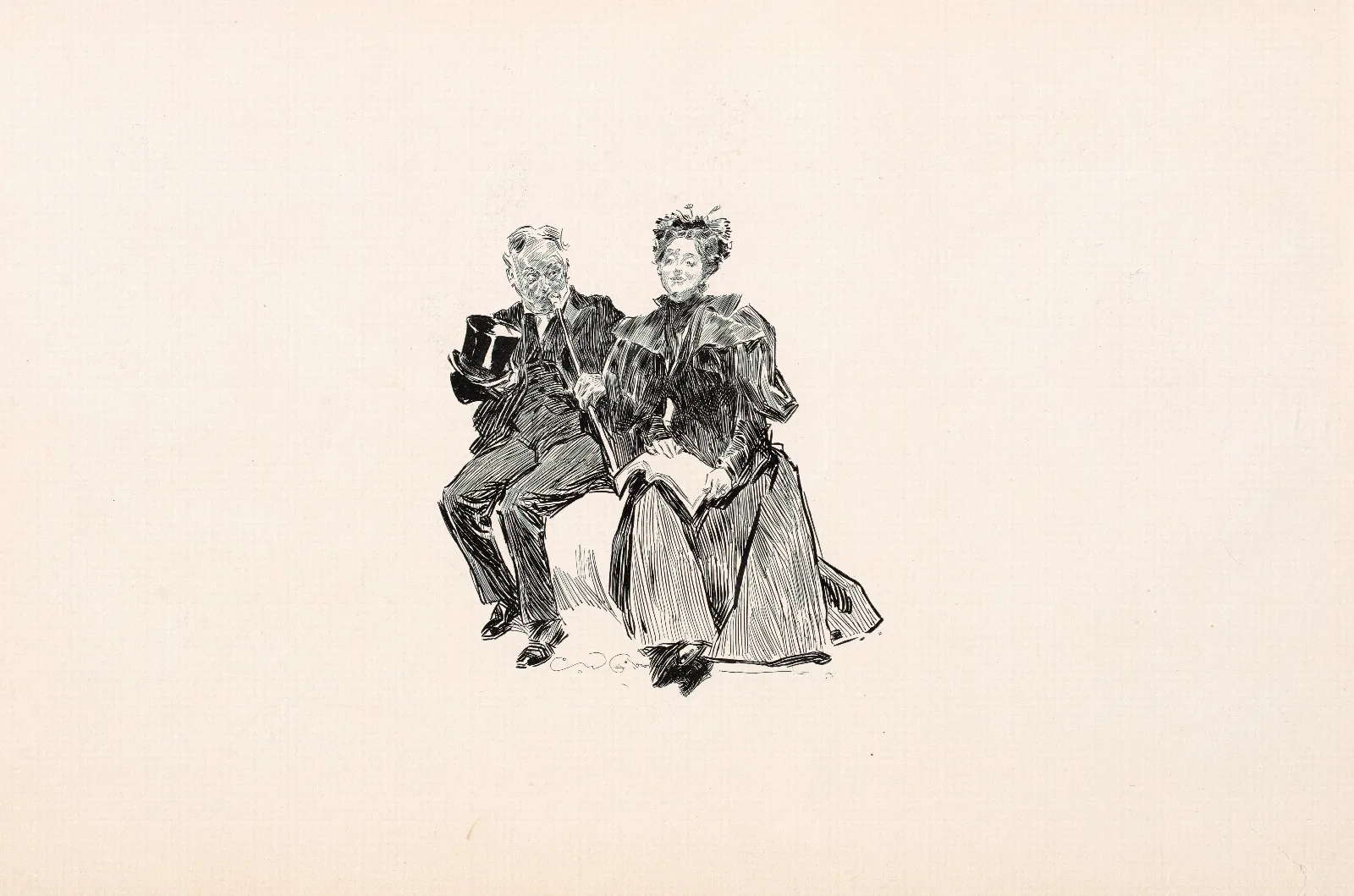 Illustration 223 by Charles Dana Gibson (1896) Wall Art by Charles Dana Gibson - Canvas Print