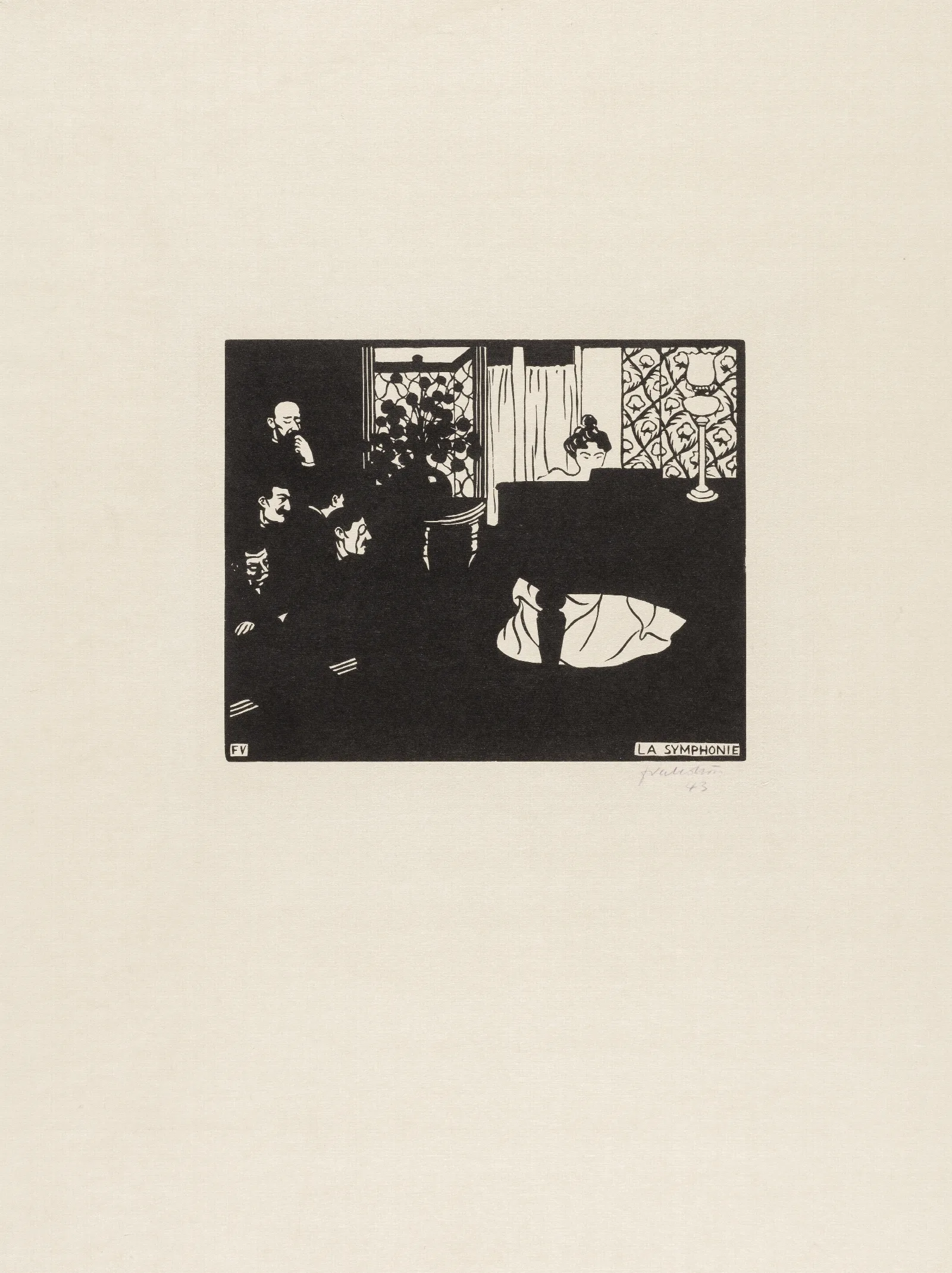 The Symphony Wall Art by Félix Vallotton - Canvas Print