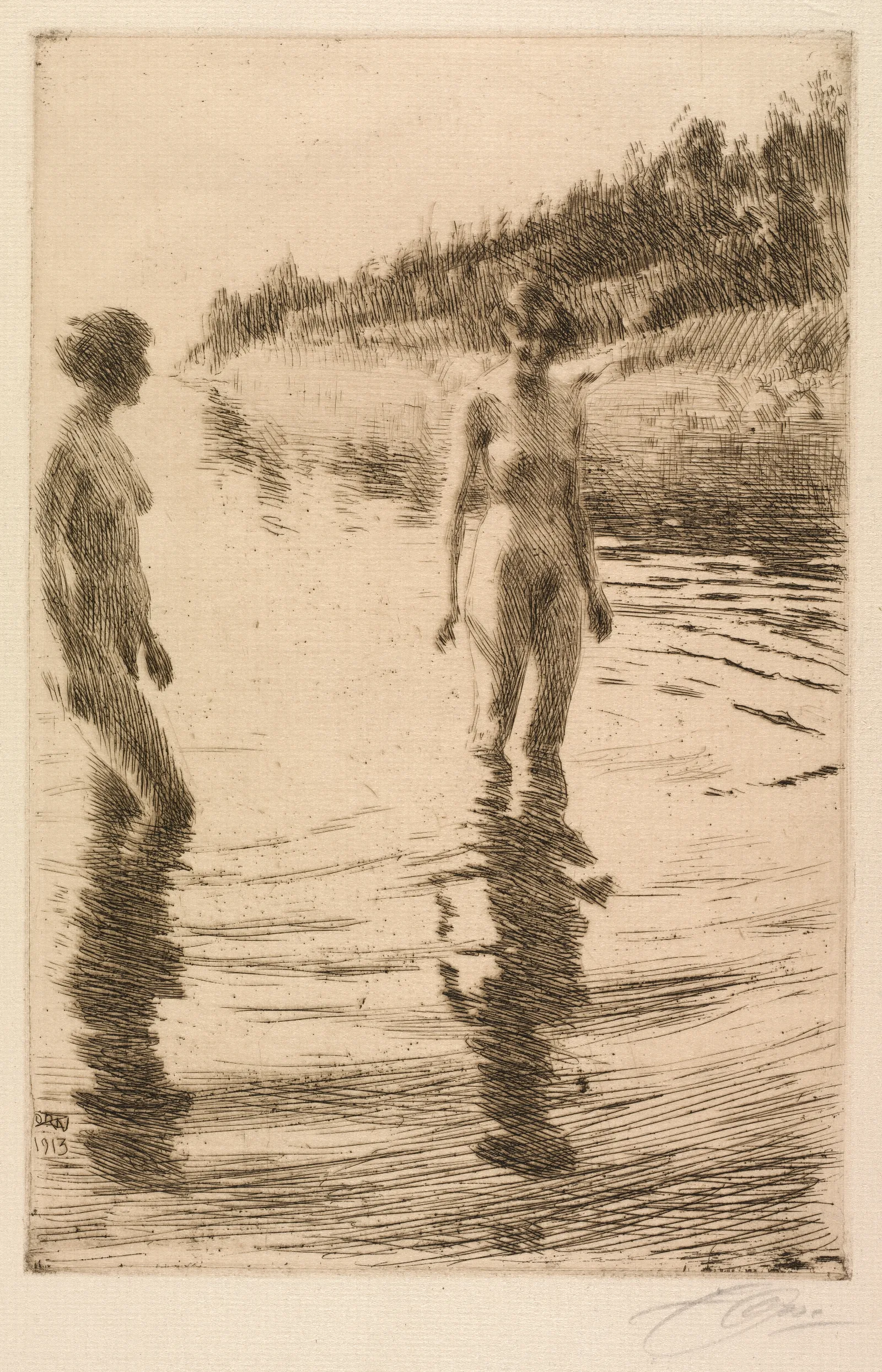 Shallow 2 Wall Art by Anders Zorn - Canvas Print