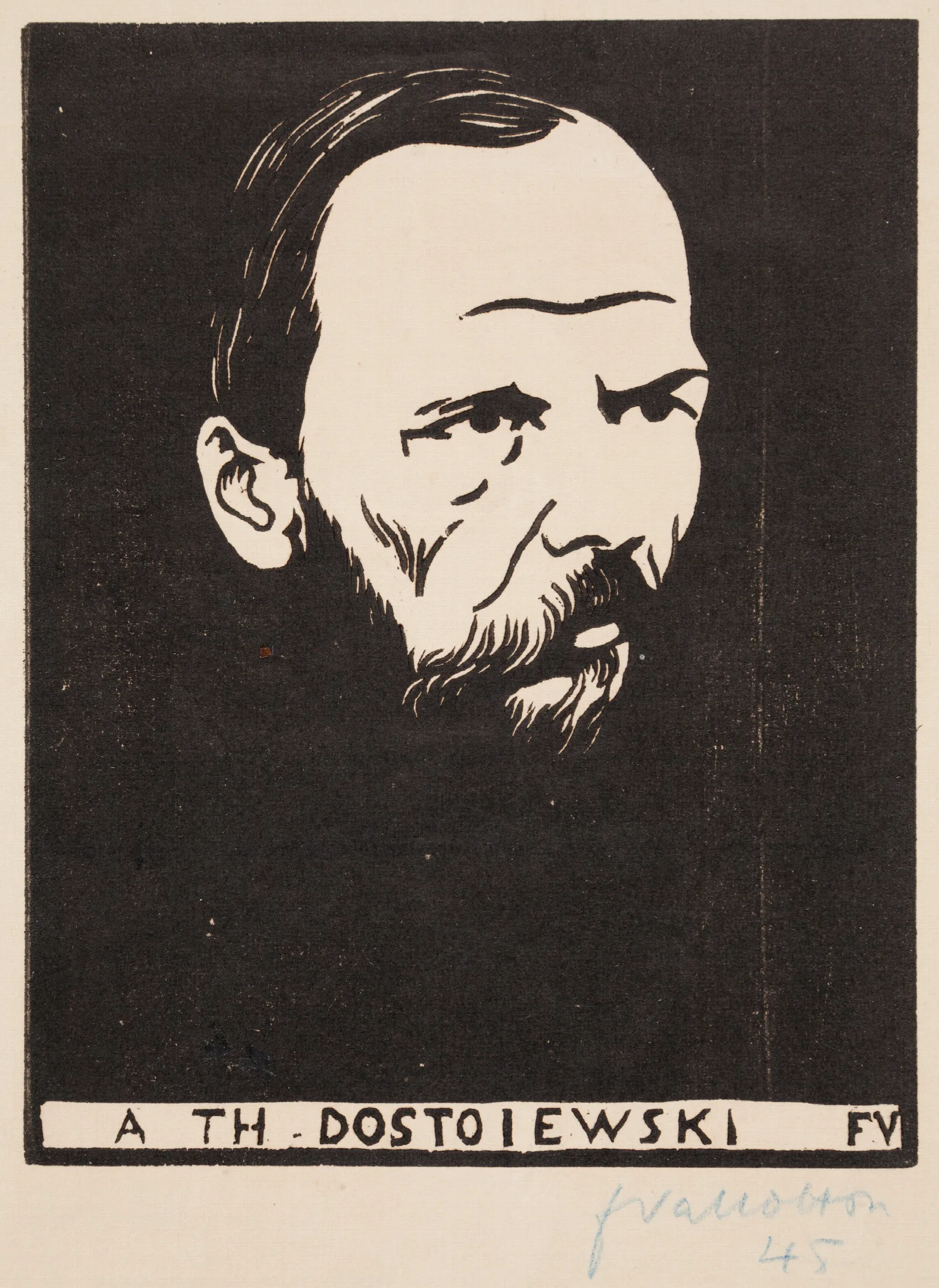 A Th Dostoiewski Wall Art by Félix Vallotton - Canvas Print