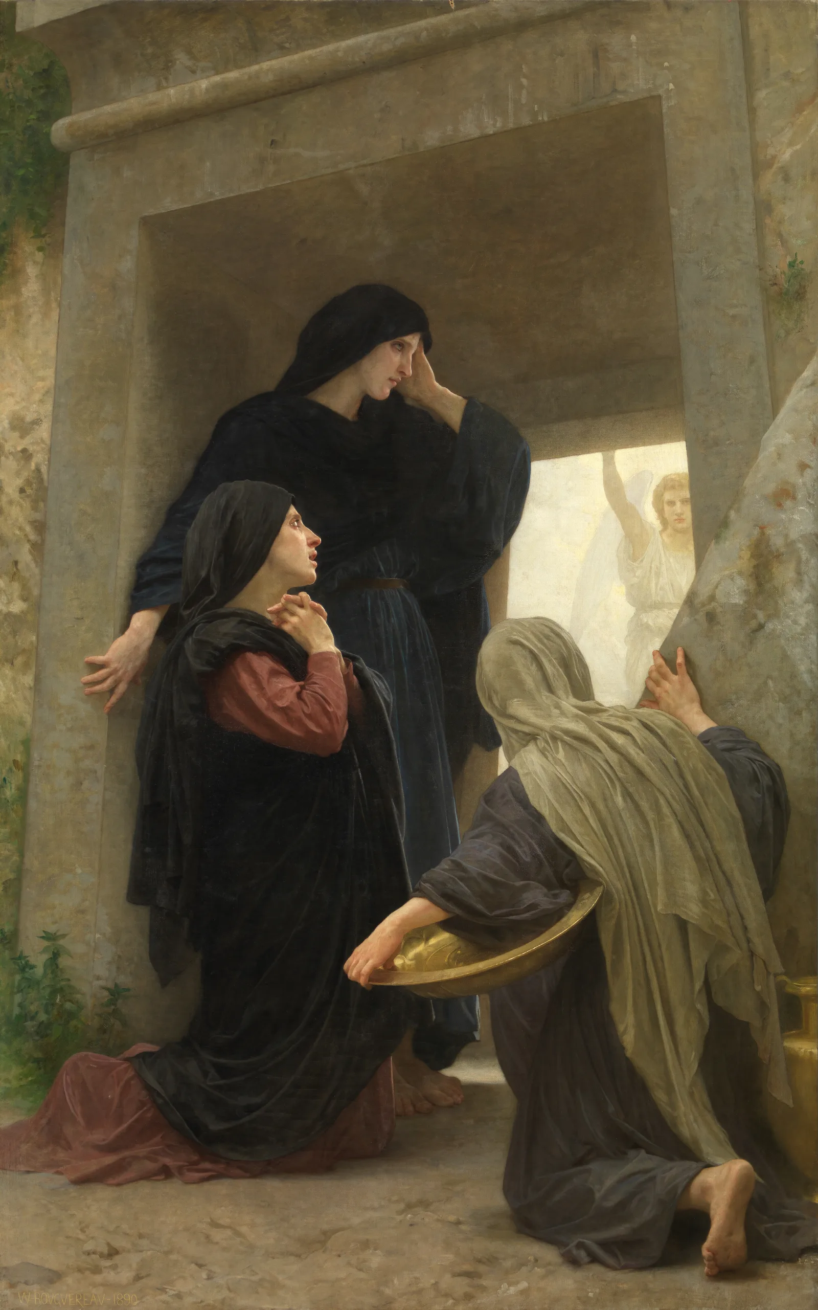 The Three Marys At The Tomb 4 Wall Art by William Bouguereau - Canvas Print