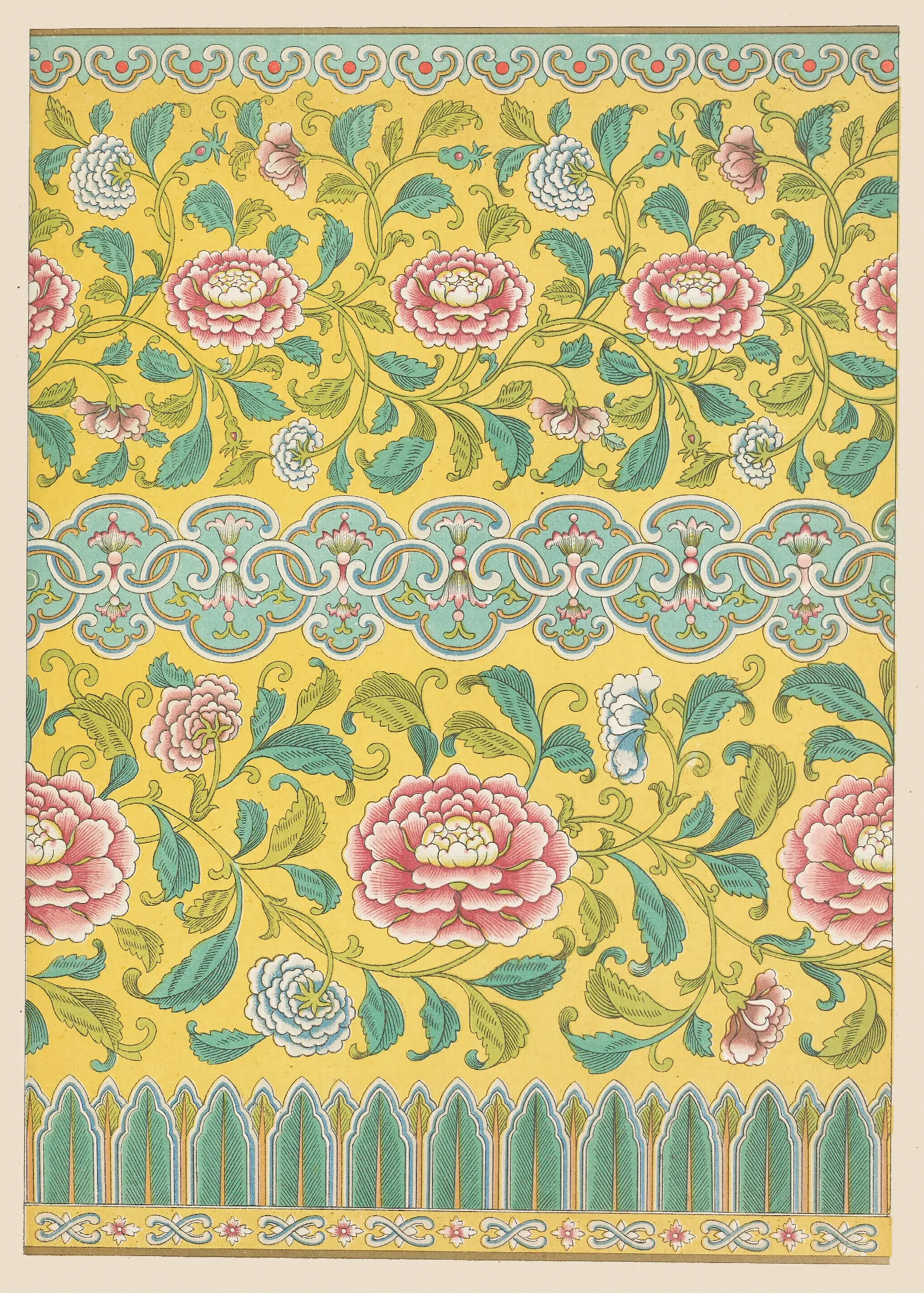 Examples Of Chinese Ornament Pl 47 Wall Art by Owen Jones - Canvas Print