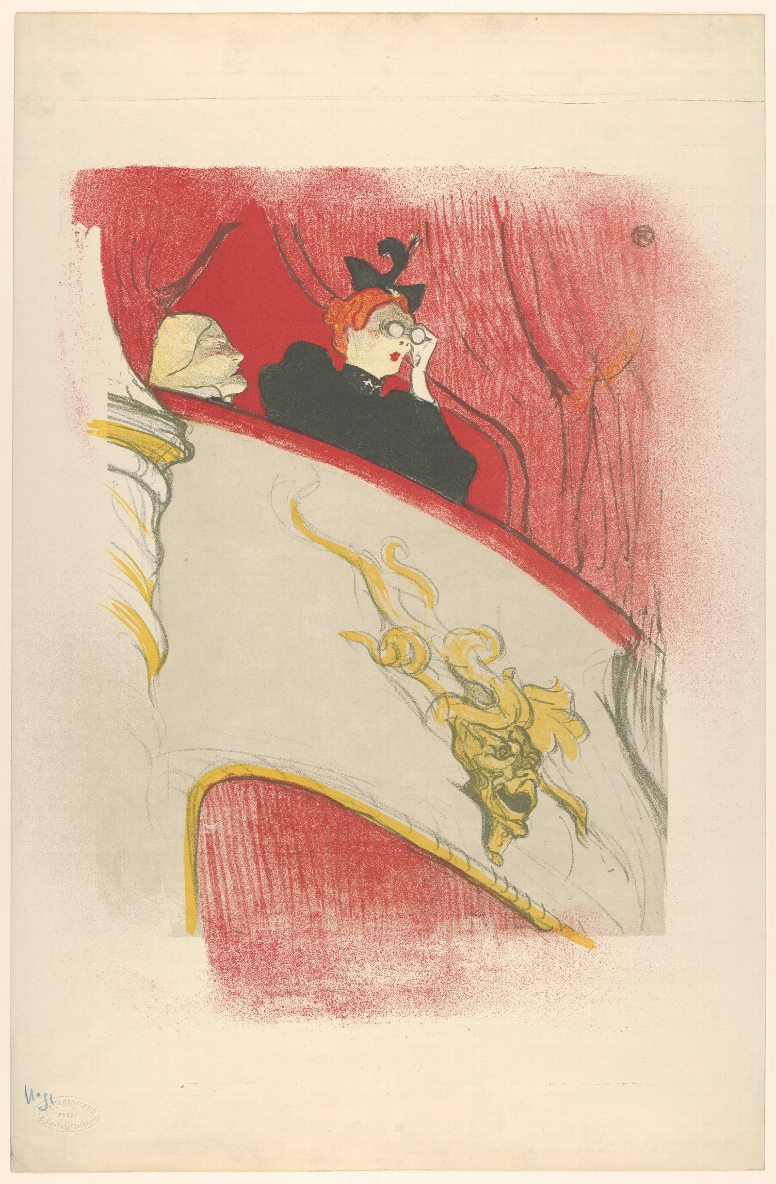 The Box With The Gilded Mask Wall Art by Henri de Toulouse-Lautrec - Canvas Print
