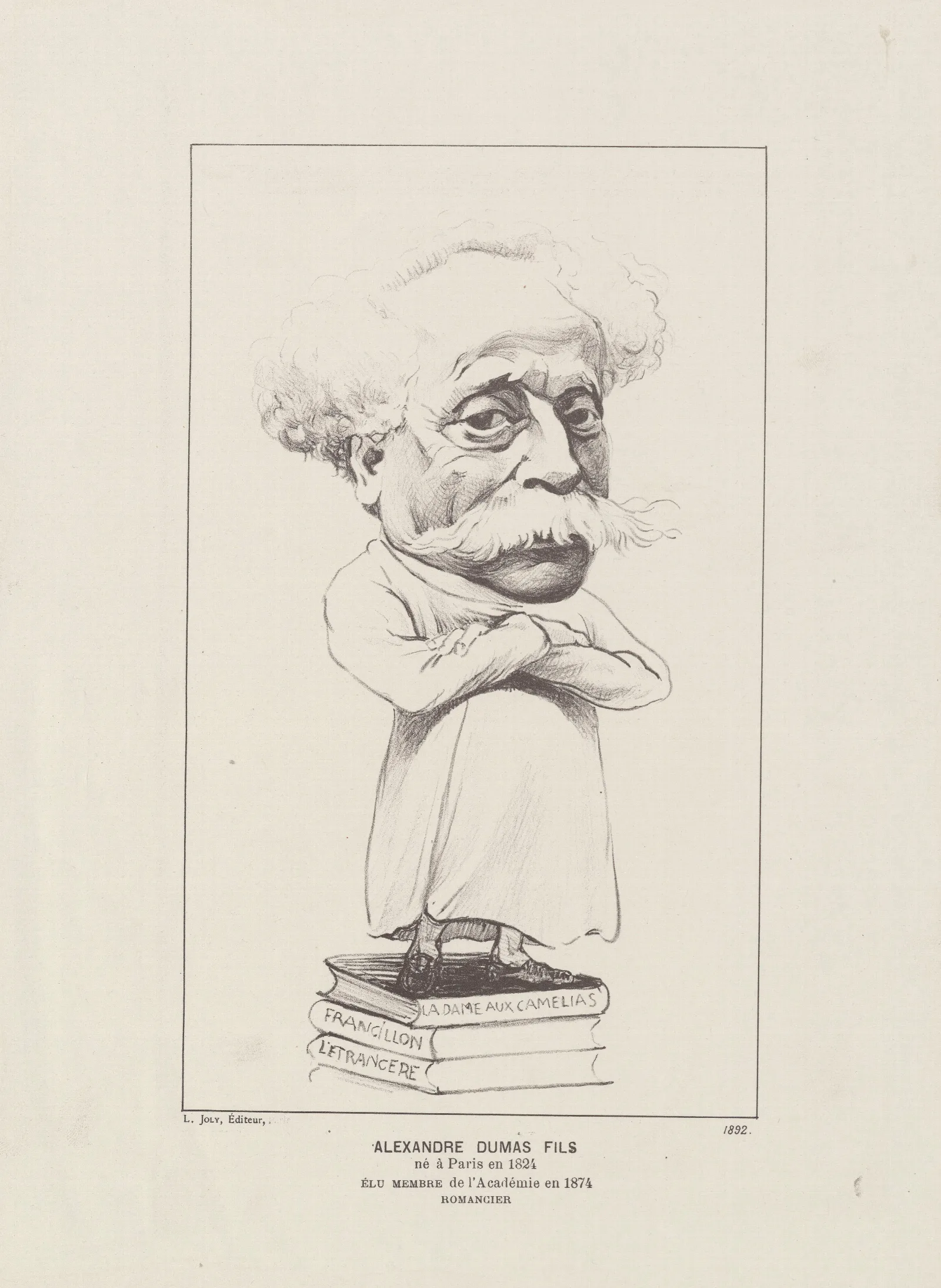 Alexandre Dumas Fils 3 Wall Art by Félix Vallotton - Canvas Print