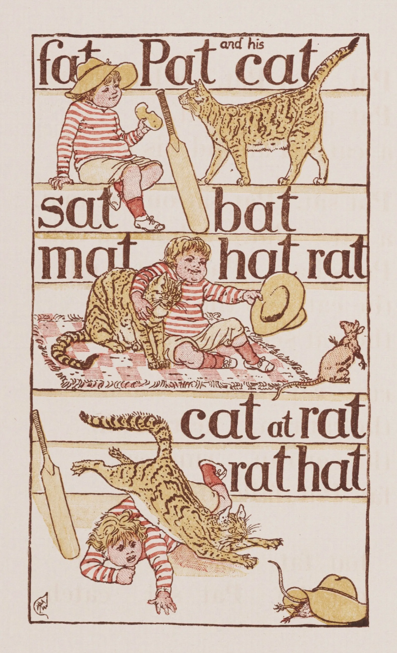 The Golden Primer Wall Art by Walter Crane - Canvas Print