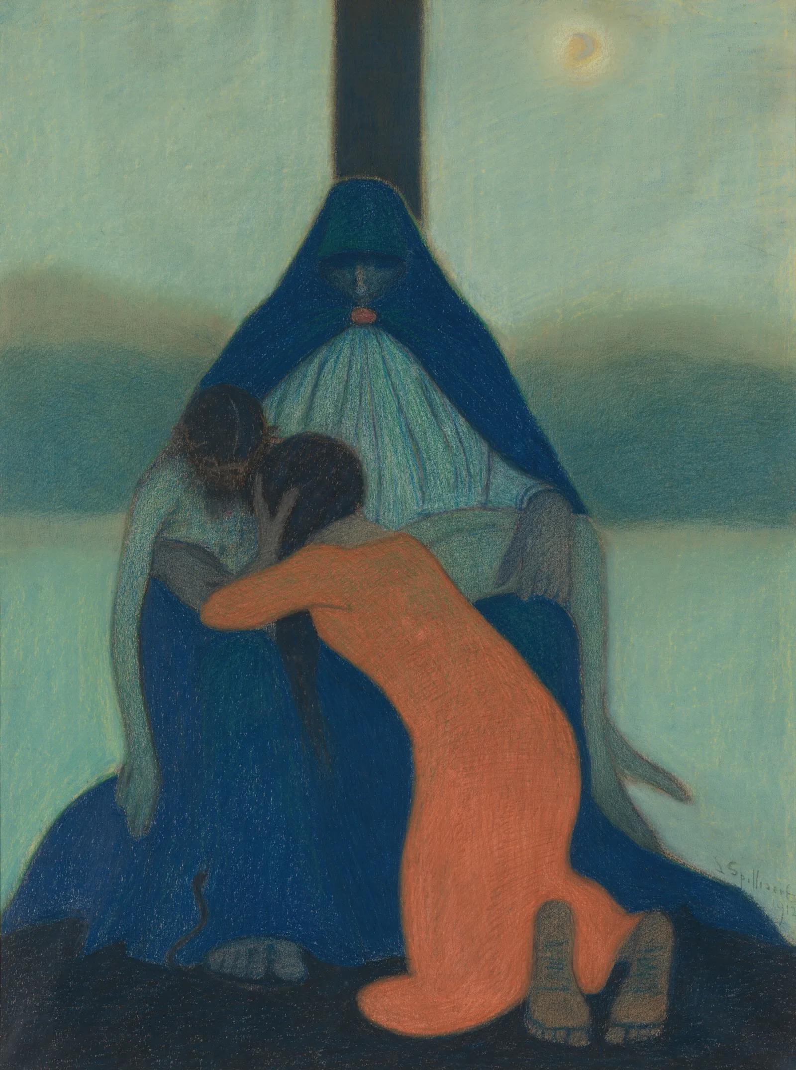 Pieta 37 Wall Art by Léon Spilliaert - Canvas Print