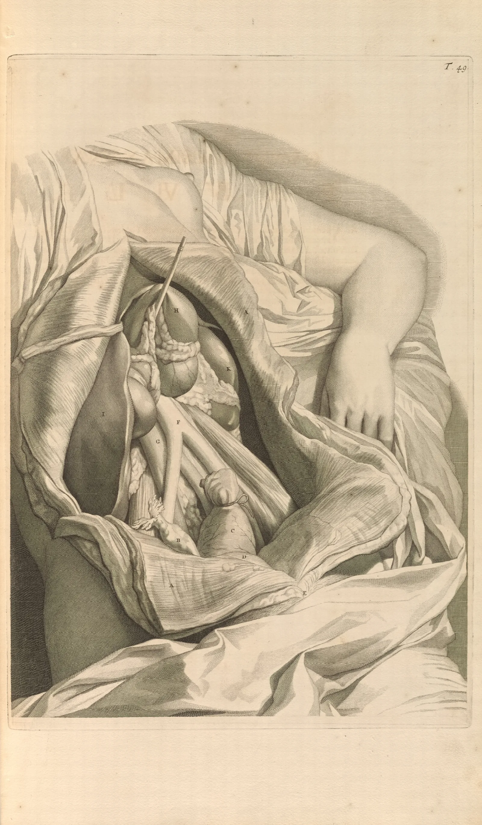 Anatomia Humani Corporis Pl 050 Wall Art by Gerard de Lairesse - Canvas Print