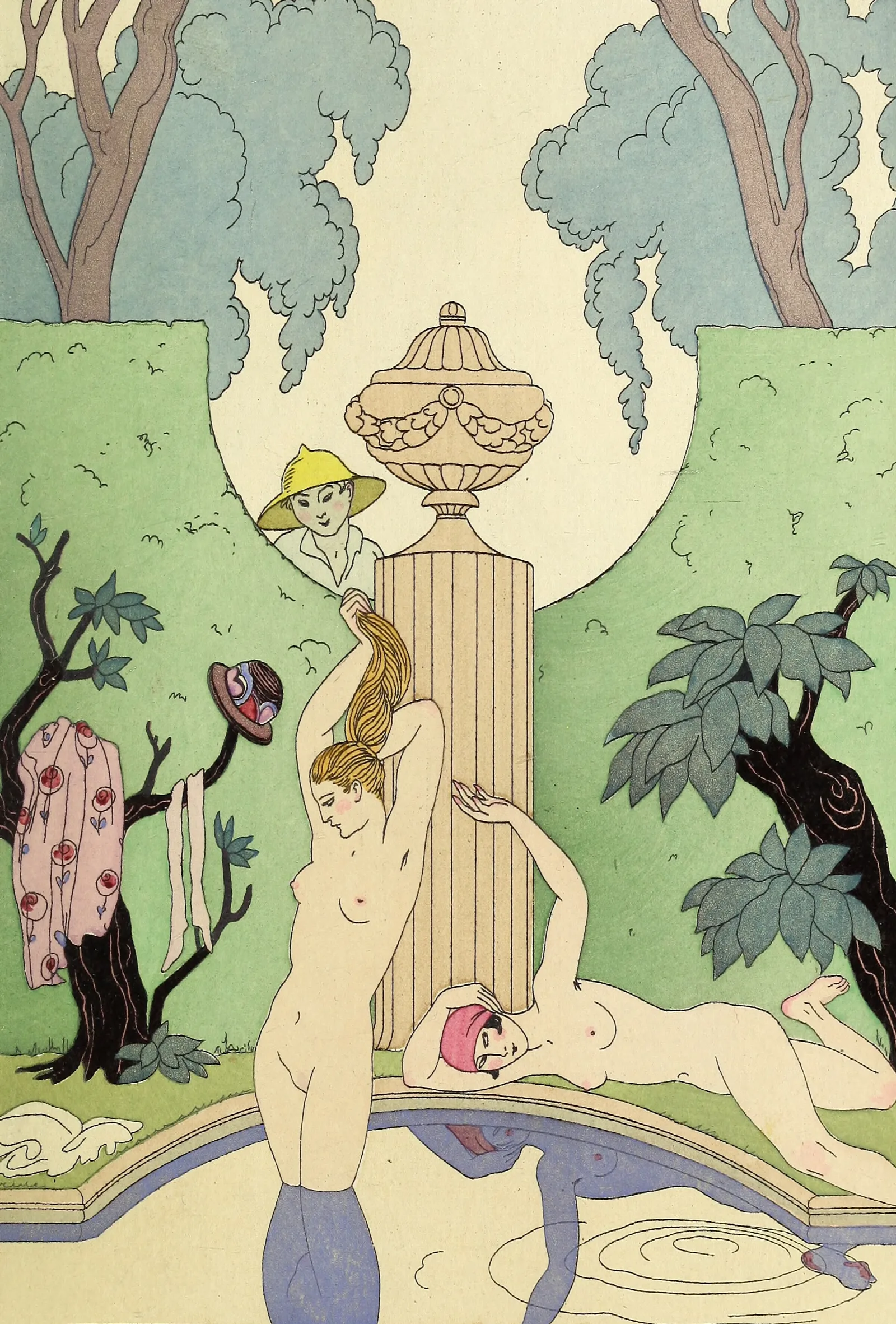 Falbalas Et Fanfreluches La Luxure Wall Art by George Barbier - Canvas Print