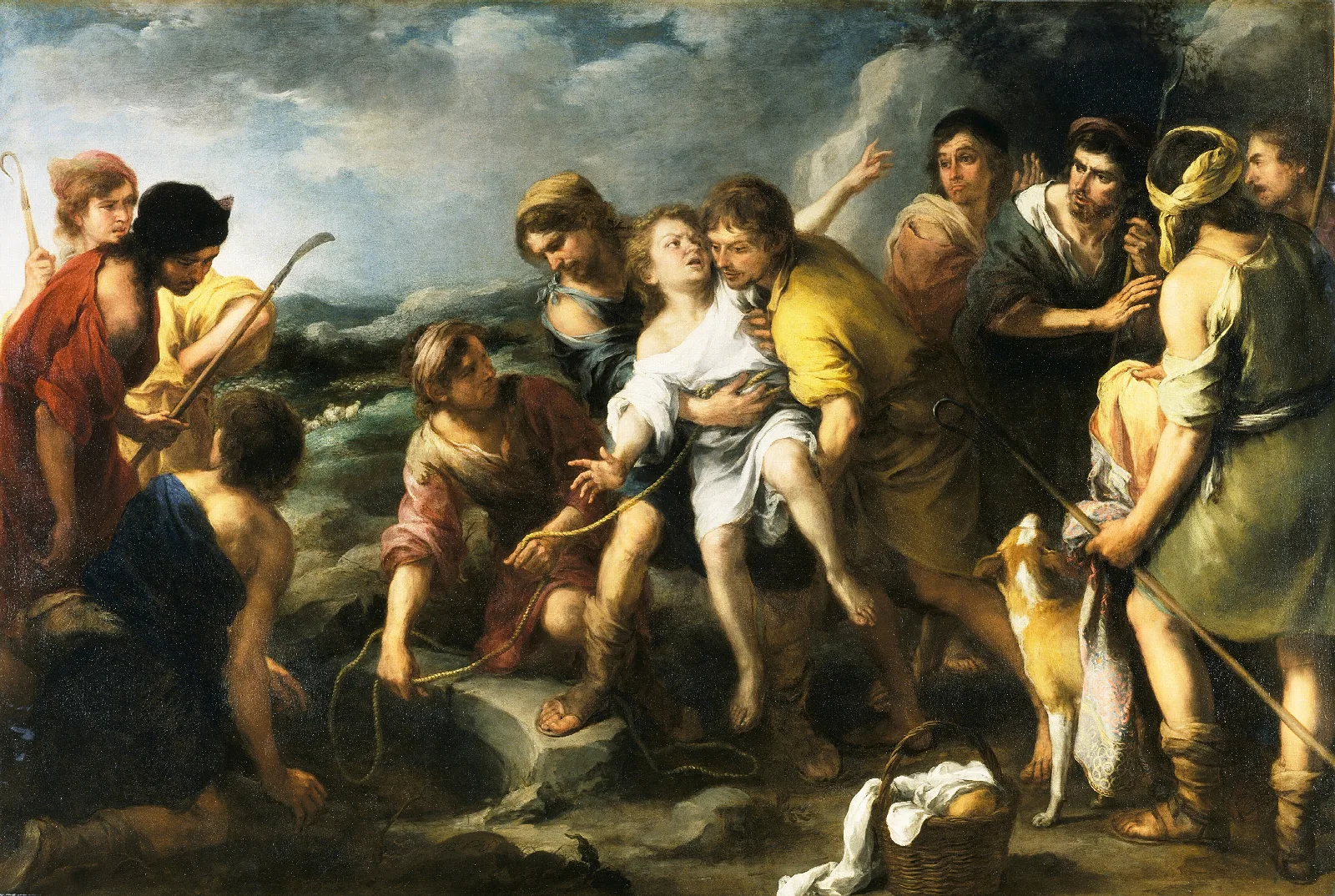 Joseph And His Brethren Wall Art by Bartolomé Estebán Murillo - Canvas Print