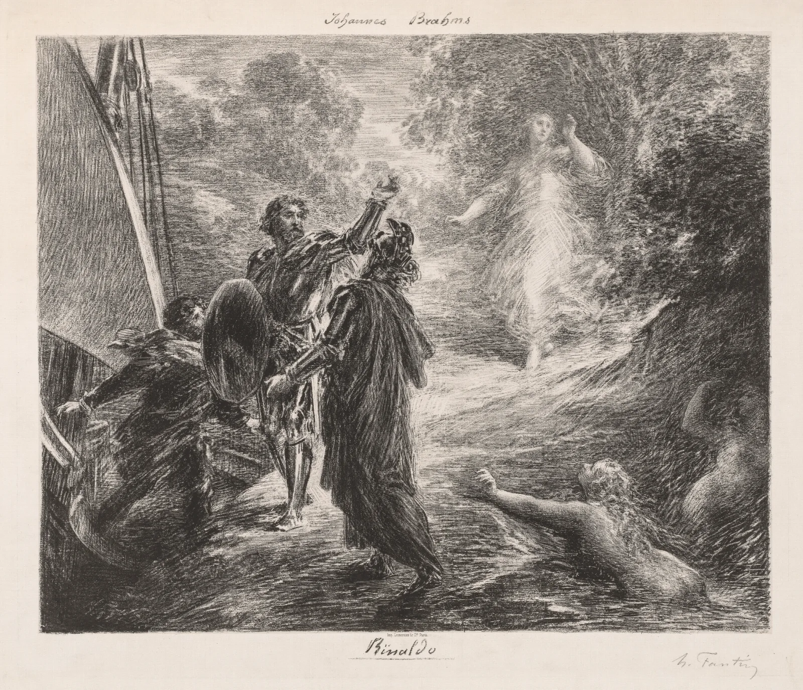 Rinaldo Wall Art by Henri Fantin-Latour - Canvas Print