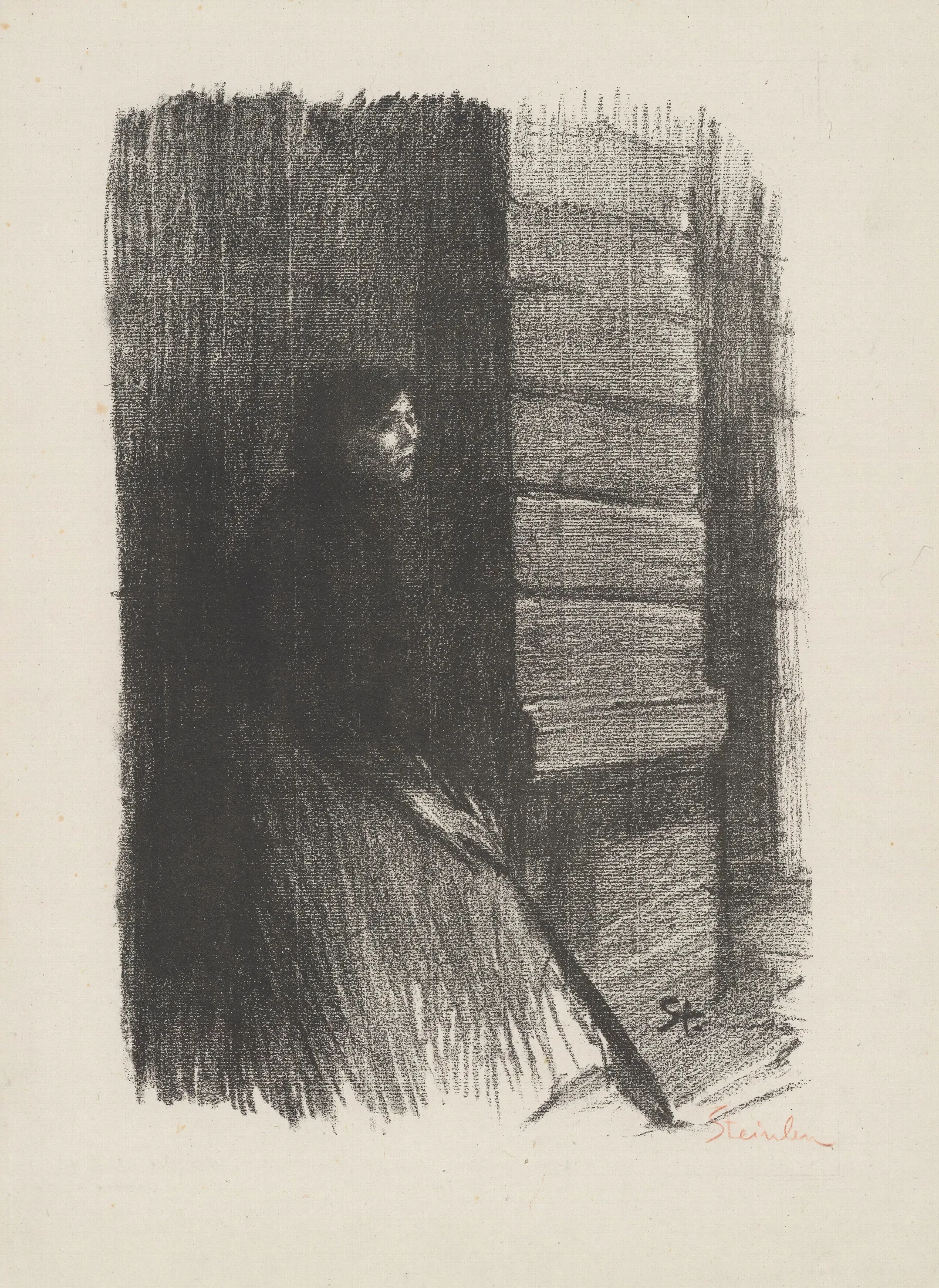 Femme Triste Wall Art by Théophile Alexandre Steinlen - Canvas Print