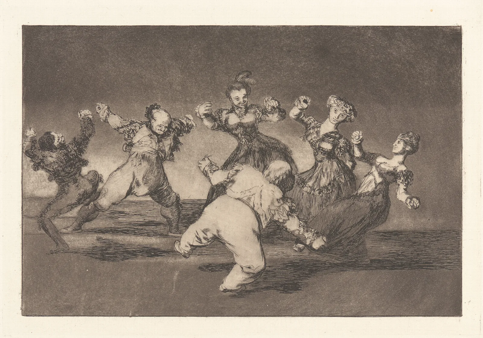 If Marion Will Dance Then She Will Have To Take The Consequences Si Marina Baylo Tome Lo Que Hallo Wall Art by Francisco de Goya - Canvas Print
