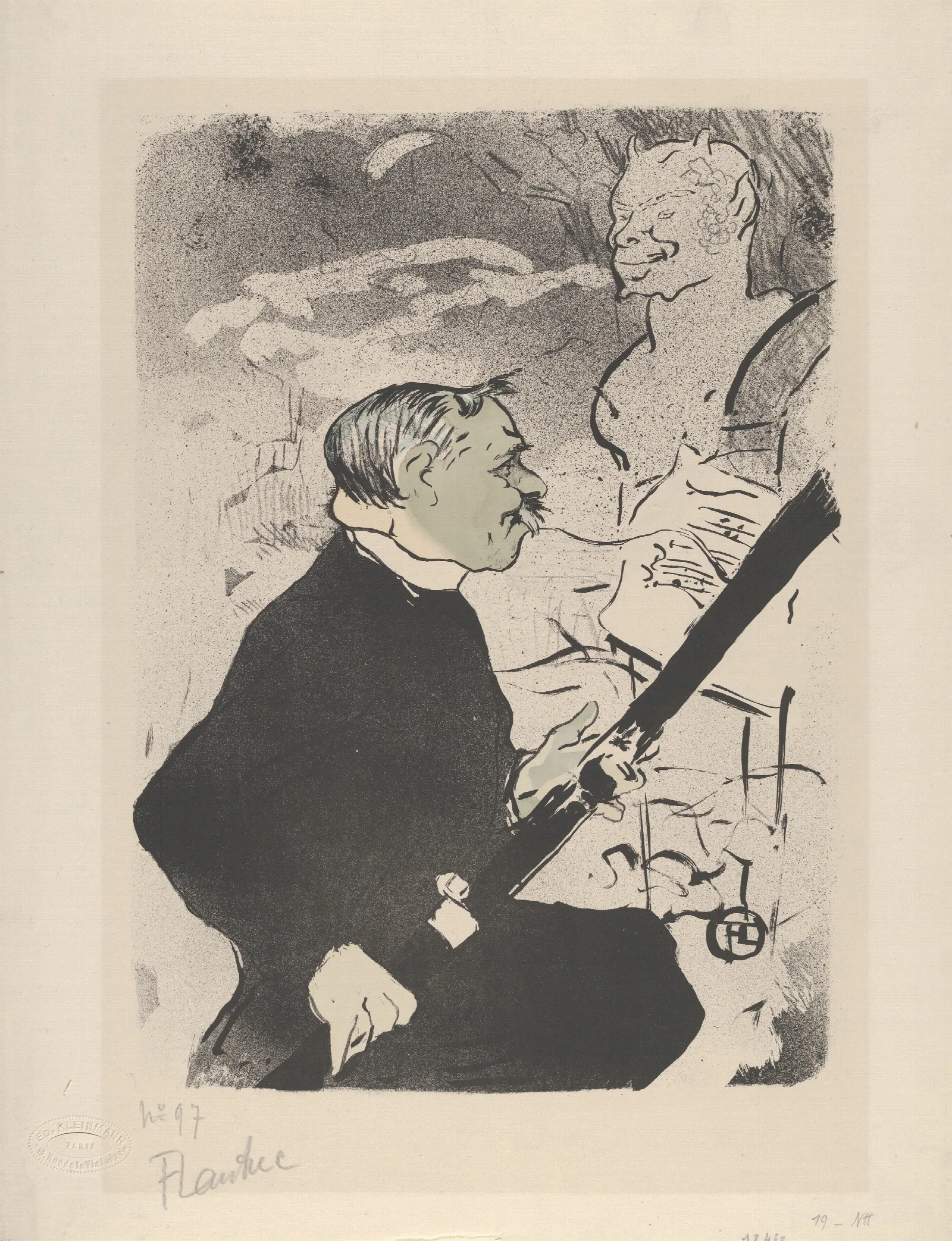 For You From The Old Tales Wall Art by Henri de Toulouse-Lautrec - Canvas Print