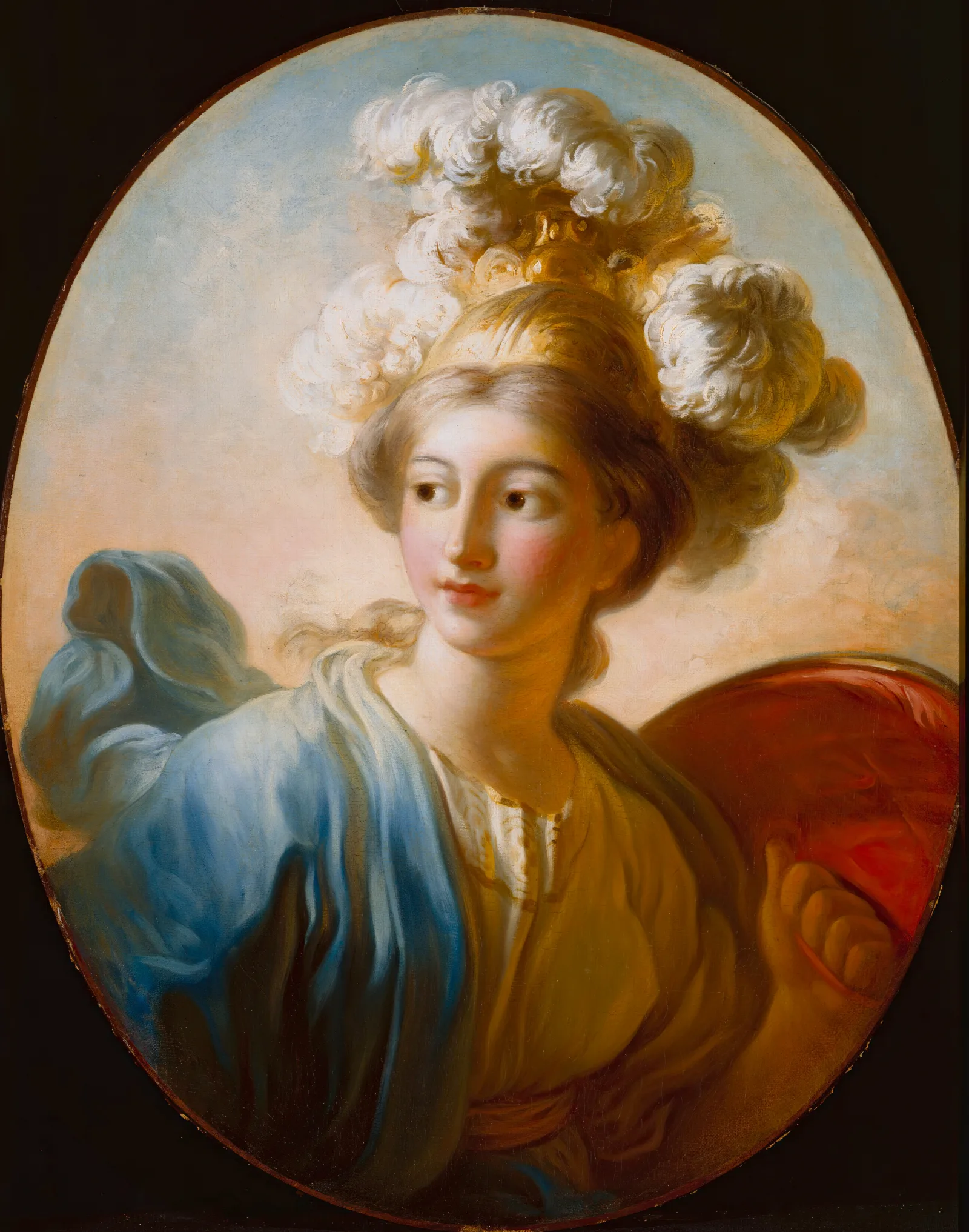 The Goddess Minerva Wall Art by Jean-Honoré Fragonard - Canvas Print