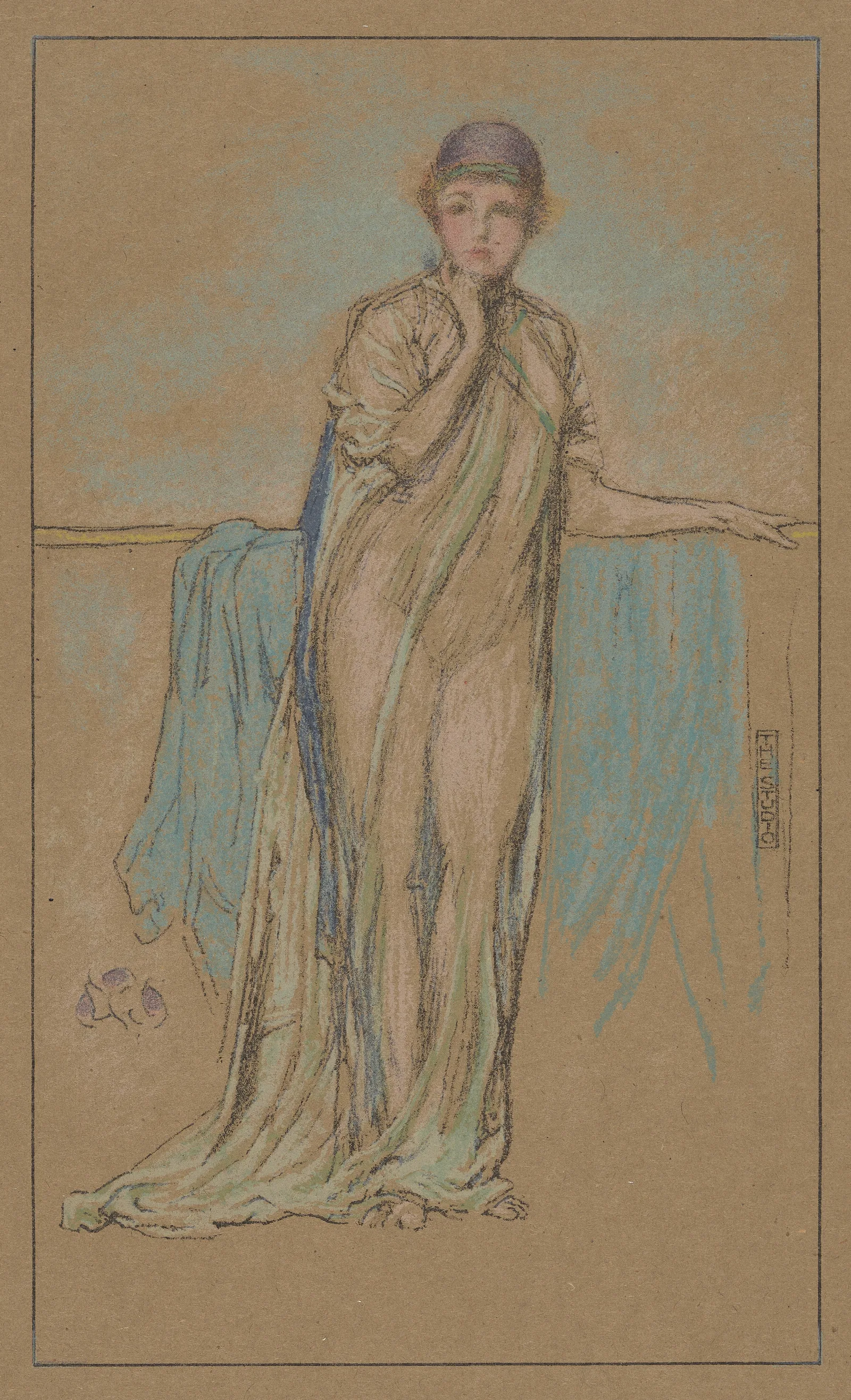 The Purple Cap 2 Wall Art by James Abbott McNeill Whistler - Canvas Print