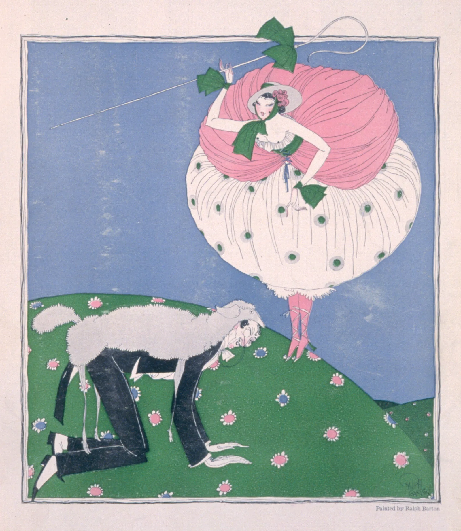 Bo Peep Wall Art by Ralph Barton - Canvas Print