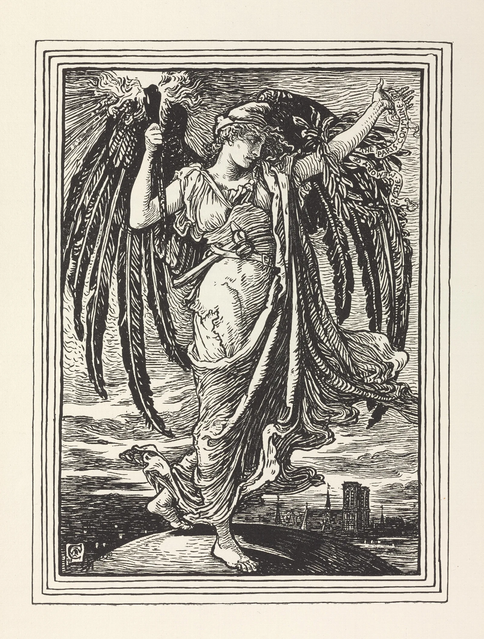 Cartoons For The Cause Pl 9 Wall Art by Walter Crane - Canvas Print