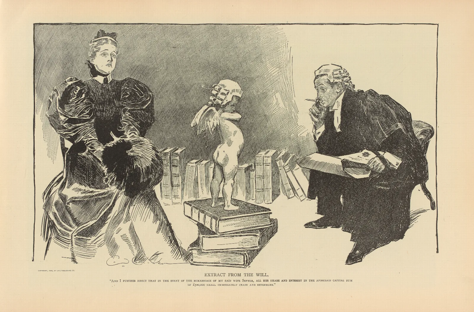Extract From The Will 2 Wall Art by Charles Dana Gibson - Canvas Print