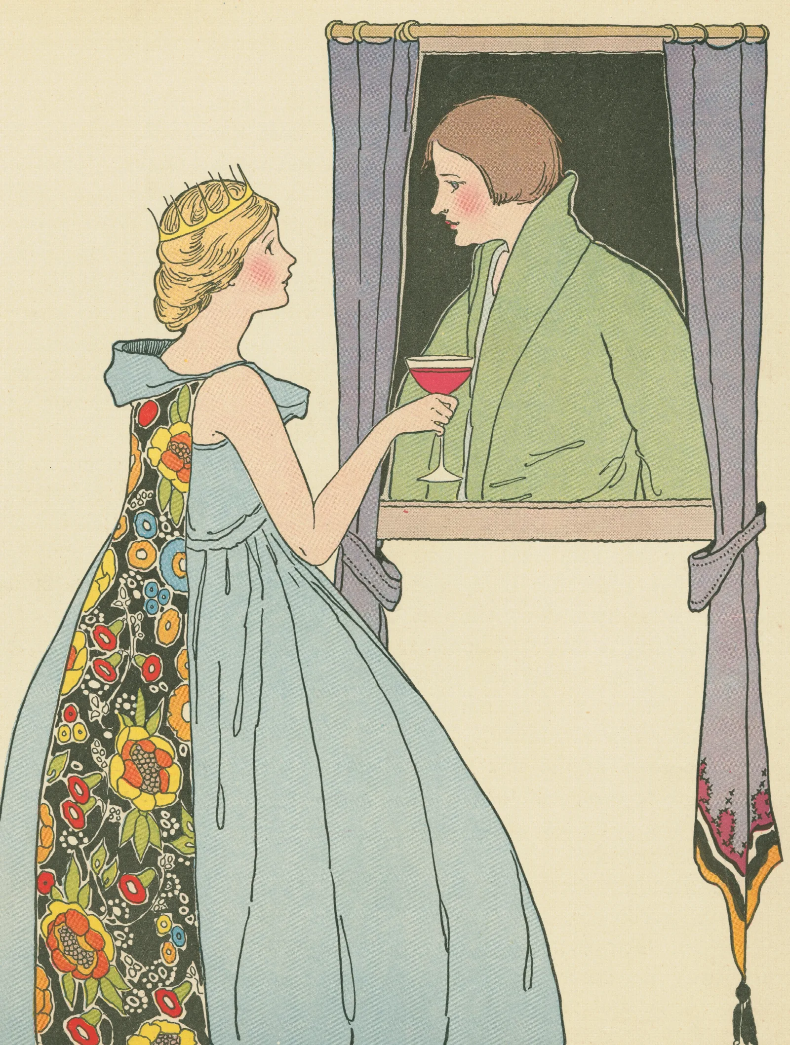 The Princess Offered The Soldier A Goblet Of Wine Wall Art by Margaret Evans Price - Canvas Print