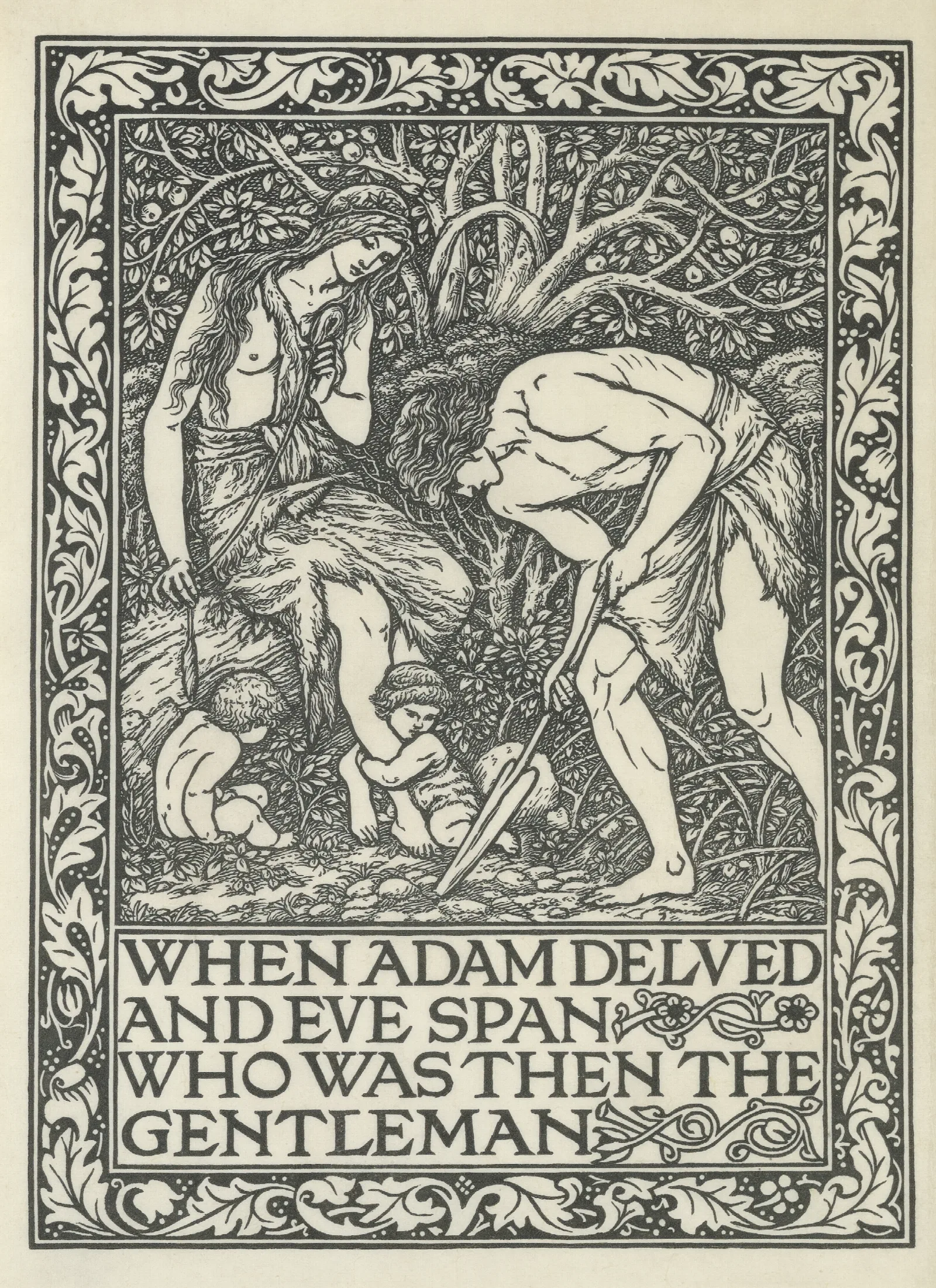 A Dream Of John Ball And A Kings Lesson 2 Wall Art by Sir Edward Coley Burne-Jones - Canvas Print
