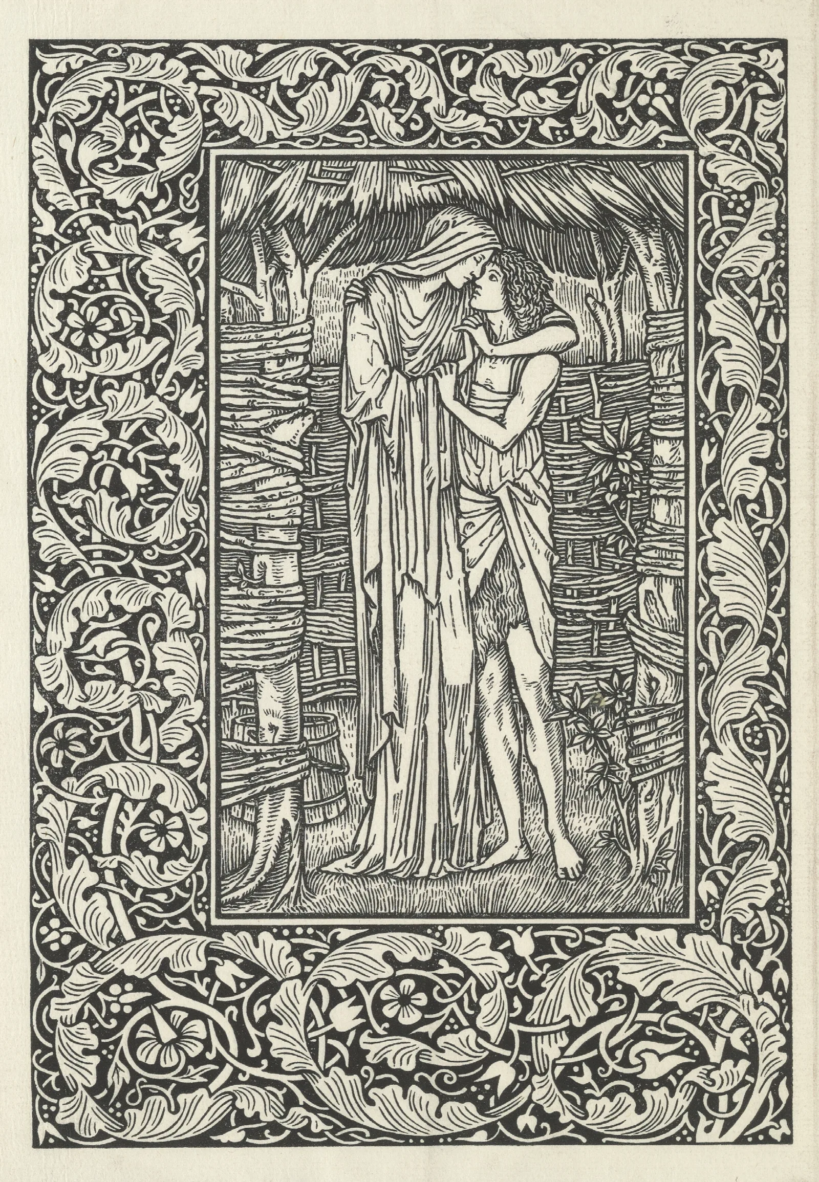 Syr Perecyvelle Of Gales Wall Art by Sir Edward Coley Burne-Jones - Canvas Print