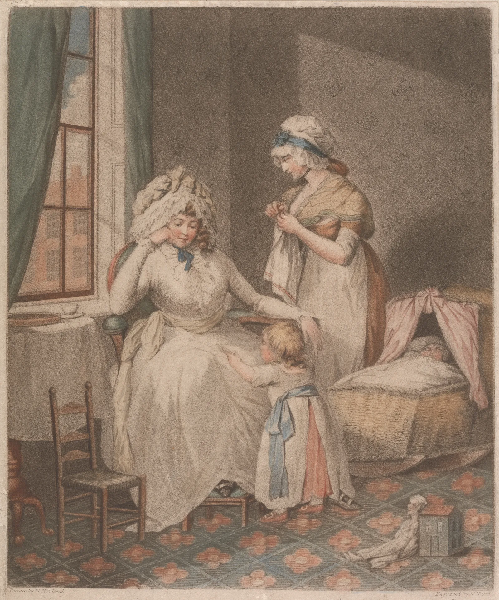 Domestic Happiness 2 Wall Art by George Morland - Canvas Print