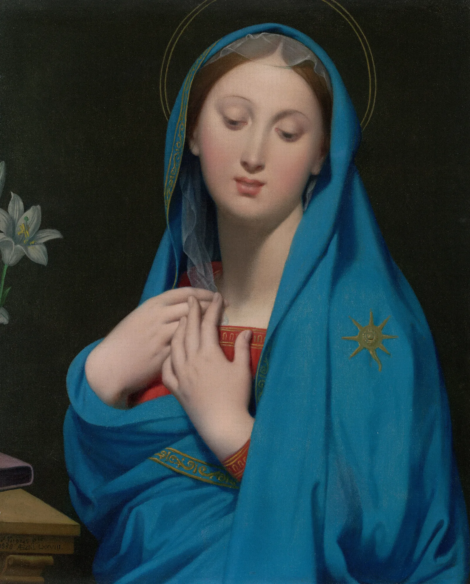 Virgin Of The Adoption Wall Art by Jean Auguste Dominique Ingres - Canvas Print