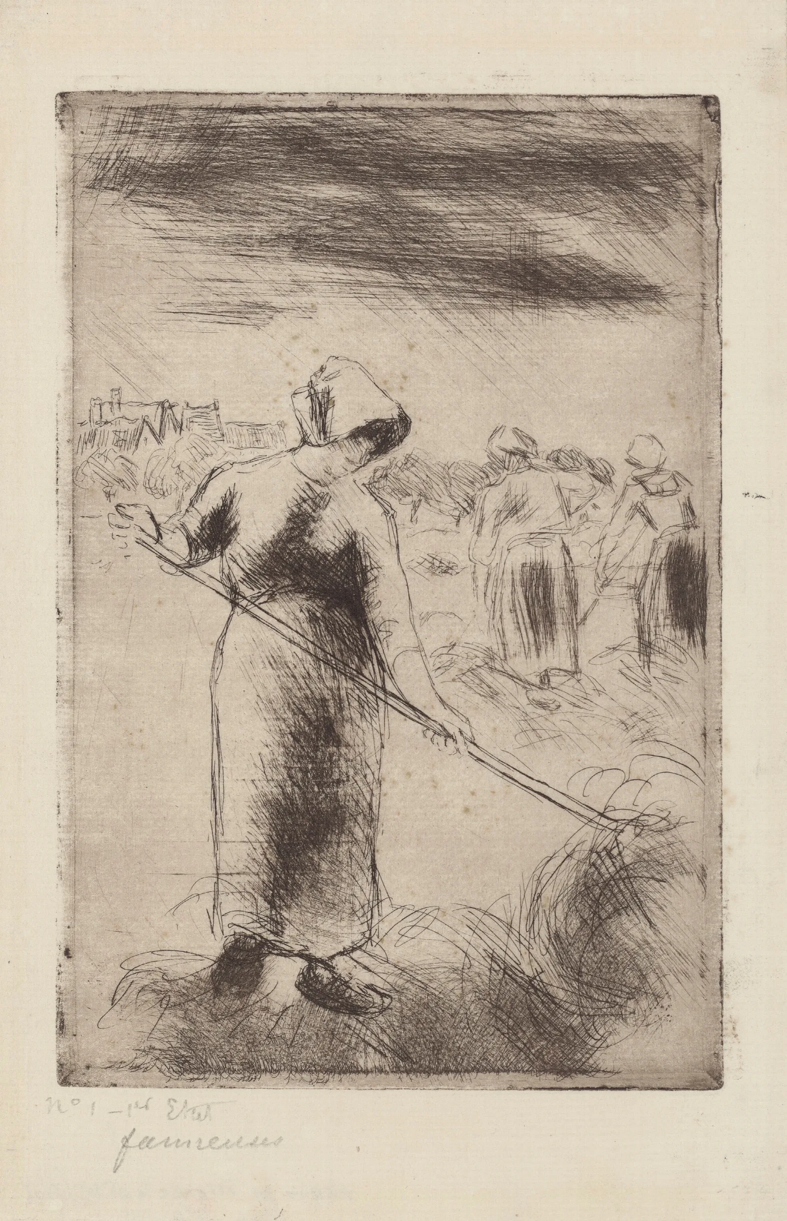 Faneuses 2 Wall Art by Camille Pissarro - Canvas Print