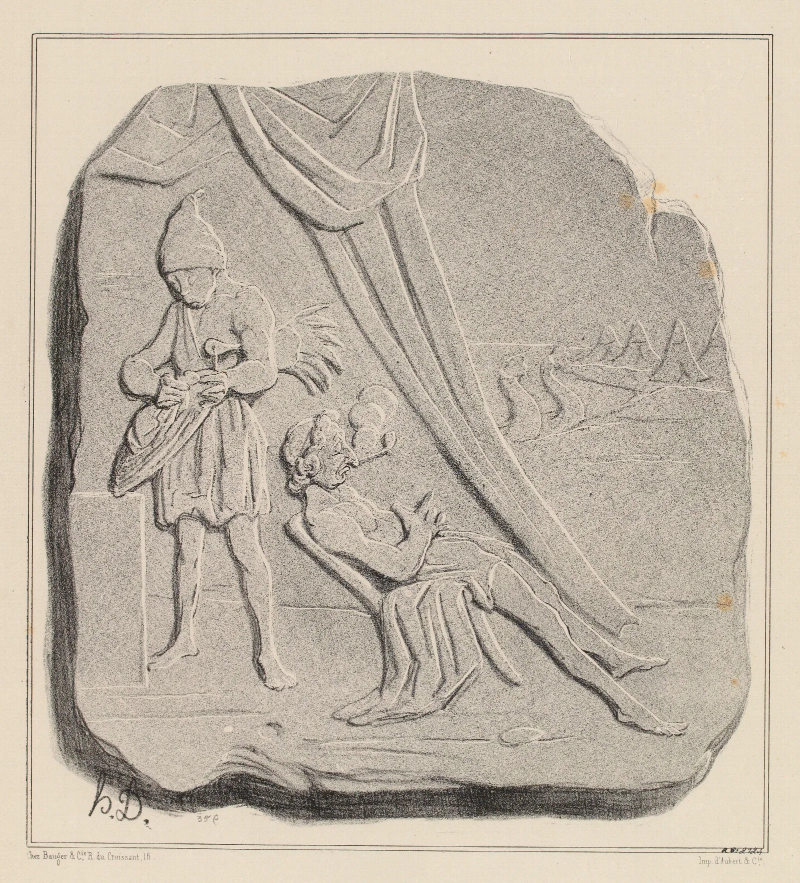 Achille Sous Sa Tente Wall Art by Honoré Daumier - Canvas Print
