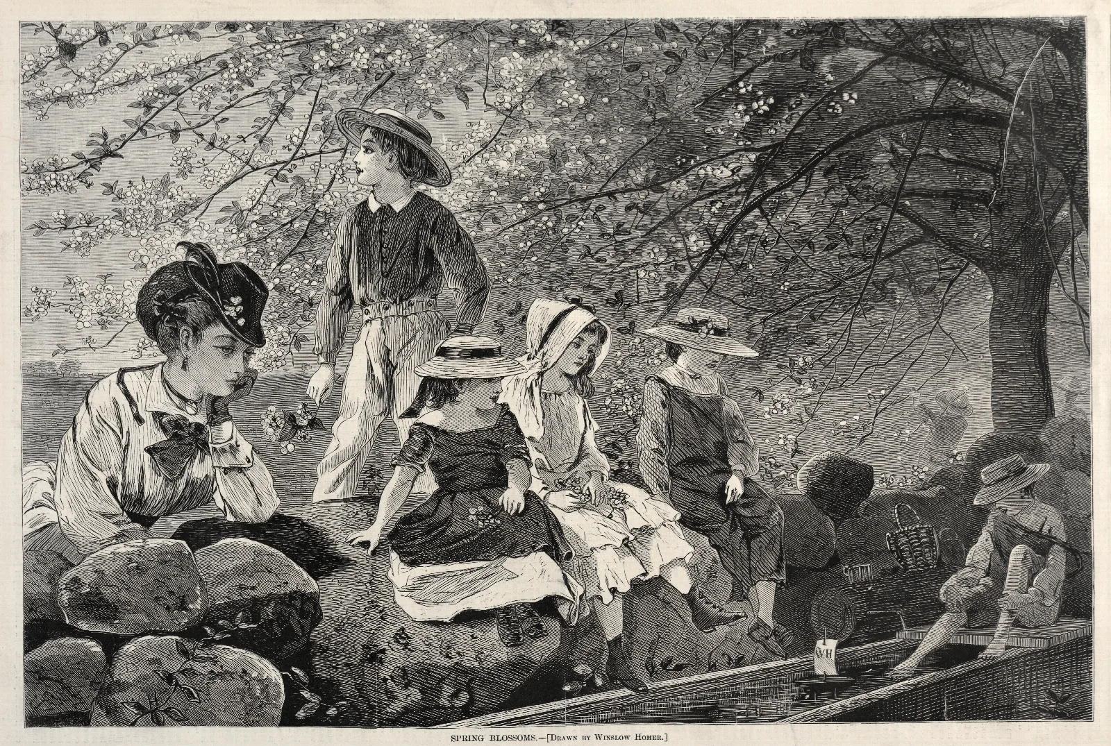 Spring Blossoms 2 Wall Art by Winslow Homer - Canvas Print