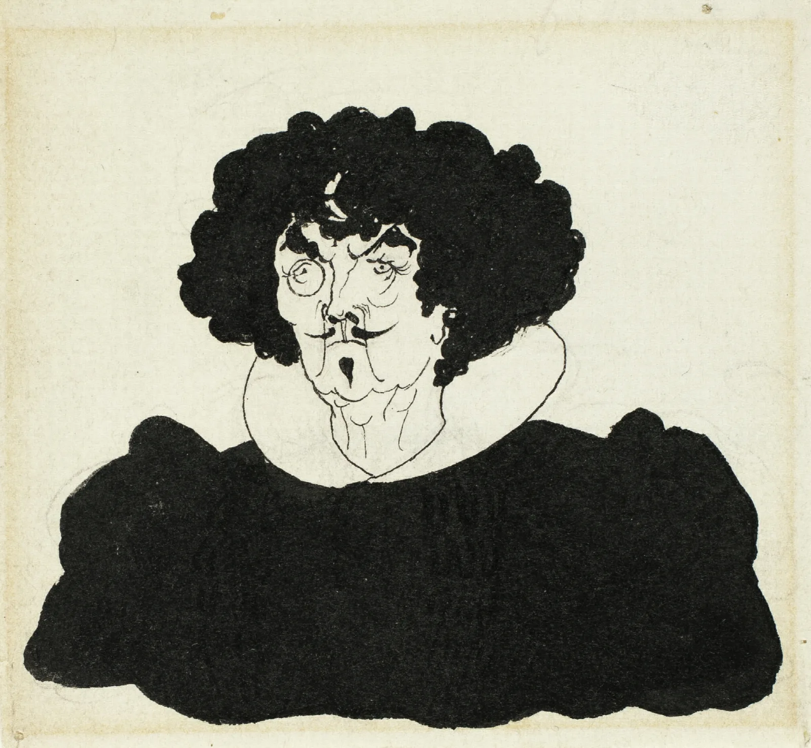 Portrait Of Whistler In Spanish 17th Century Costume Wall Art by Aubrey Vincent Beardsley - Canvas Print