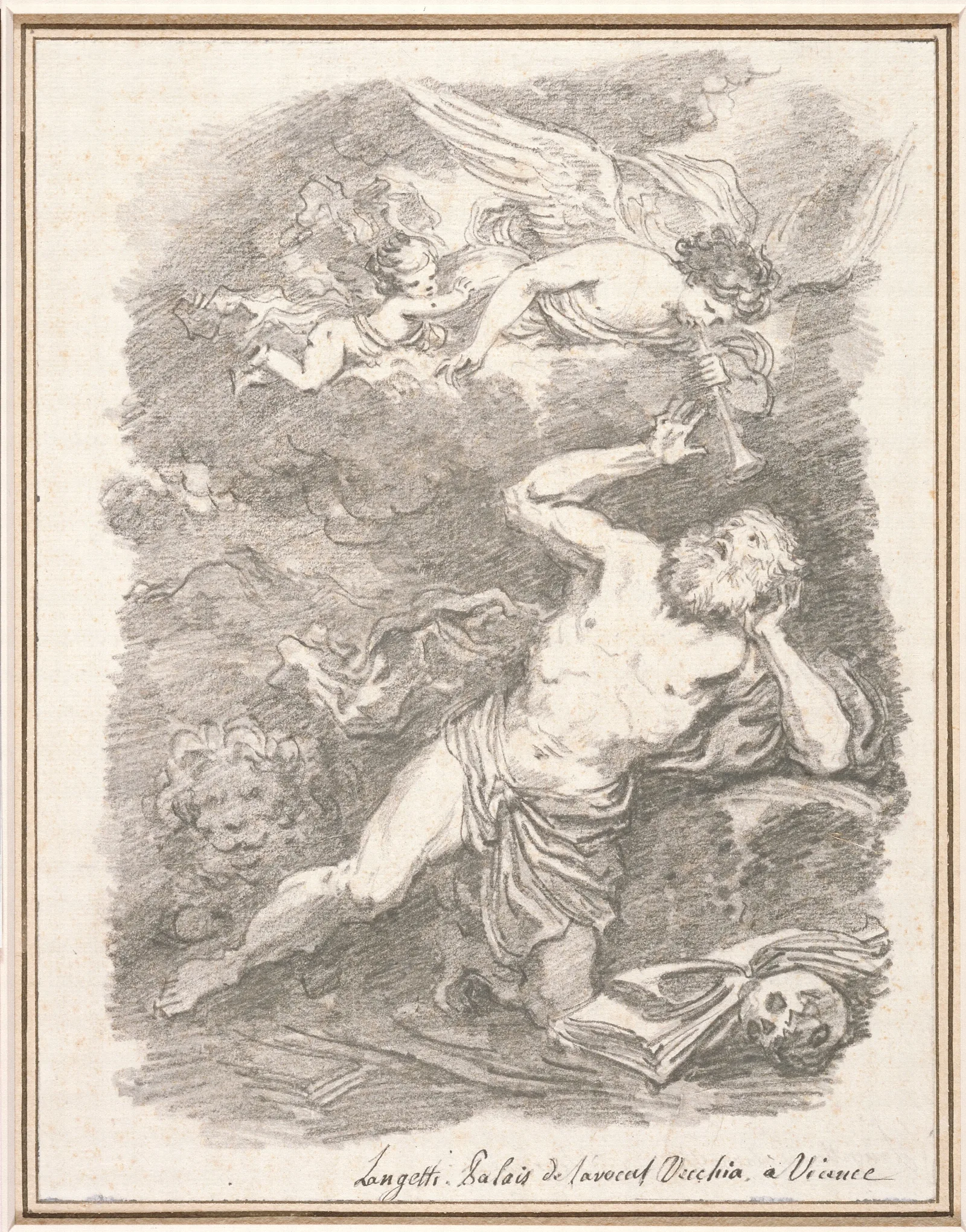 Saint Jerome In The Desert 6 Wall Art by Jean-Honoré Fragonard - Canvas Print