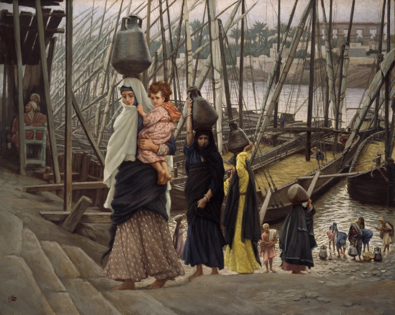 The Sojourn In Egypt Wall Art by James Tissot - Canvas Print