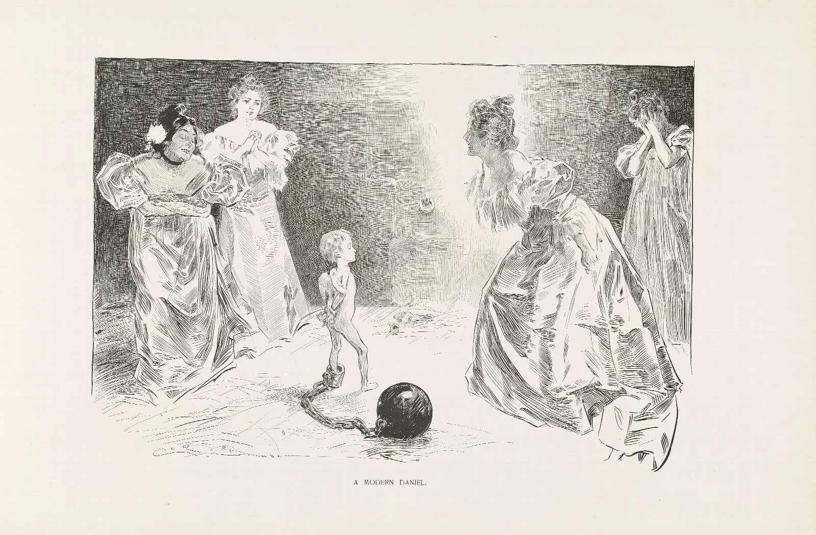 A Modern Daniel Wall Art by Charles Dana Gibson - Canvas Print