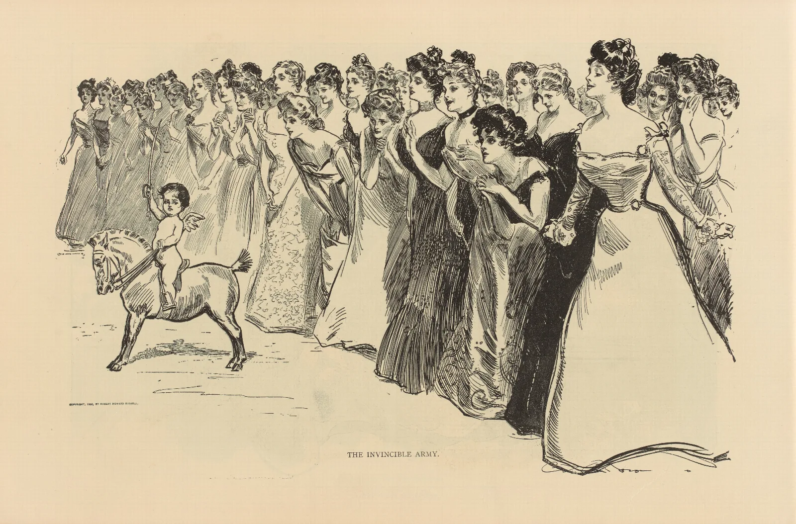 The Invincible Army 2 Wall Art by Charles Dana Gibson - Canvas Print