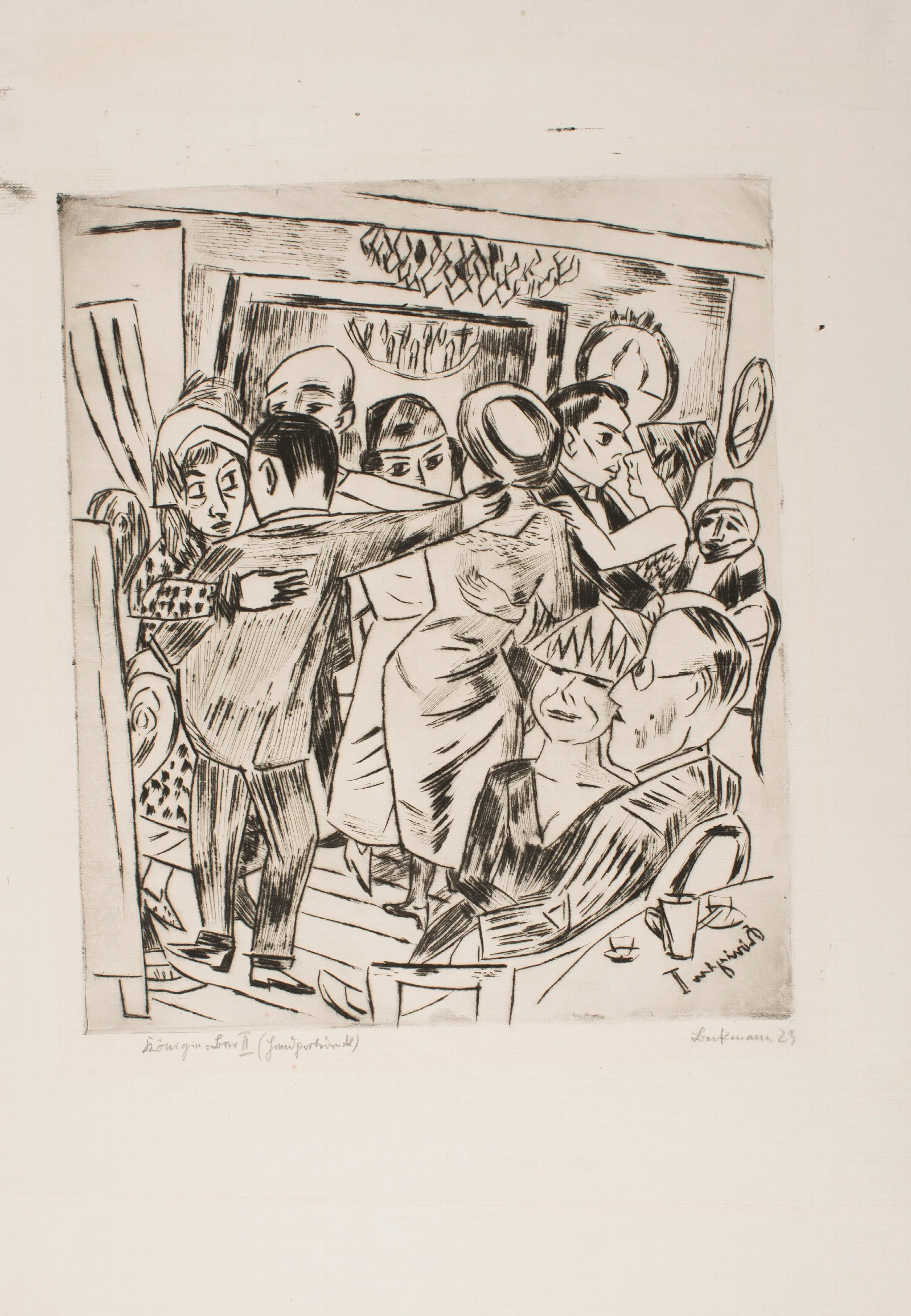Konigin Bar Ii Wall Art by Max Beckmann - Canvas Print